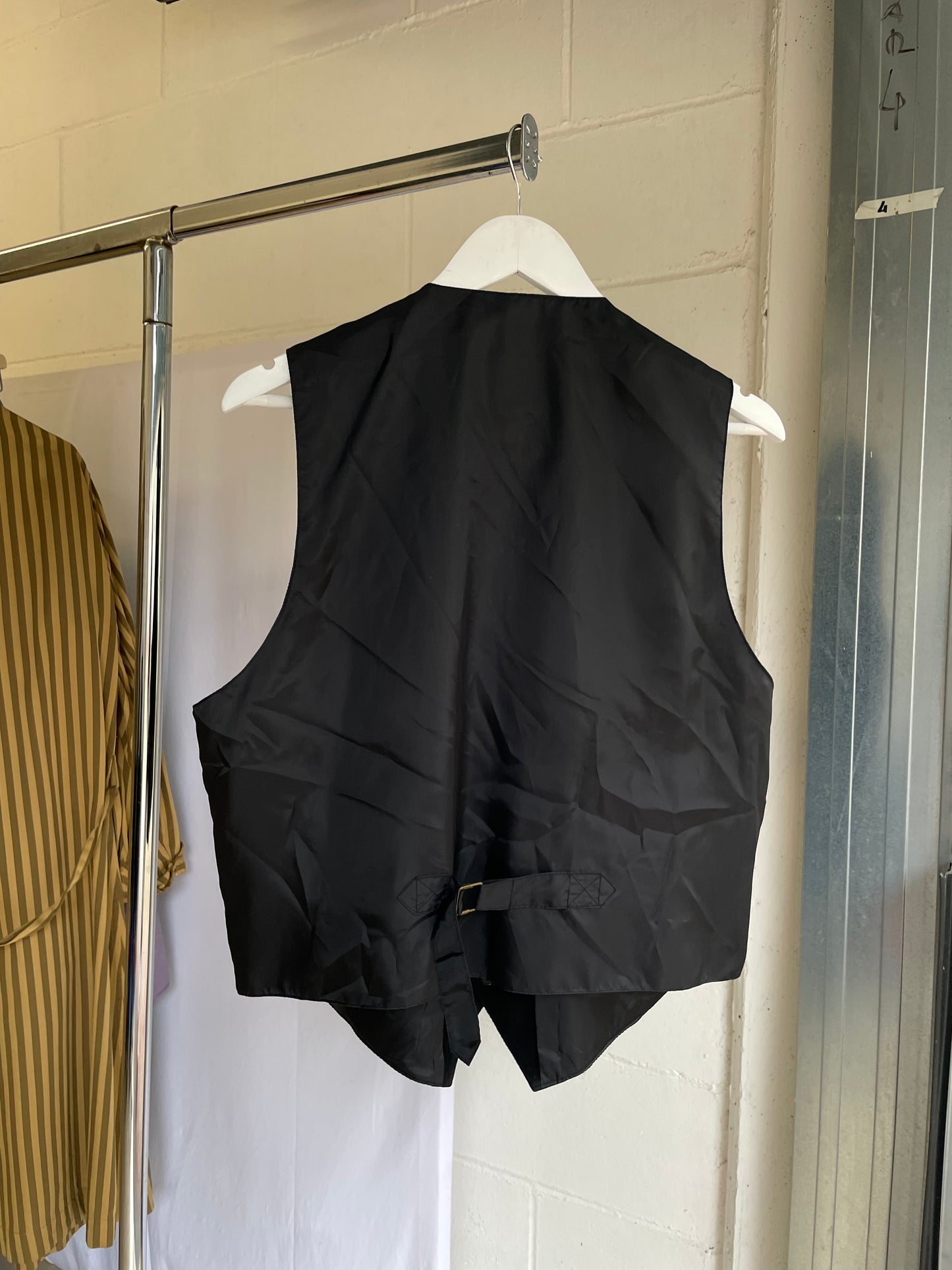 Gilet nero suede vera pelle - taglia L