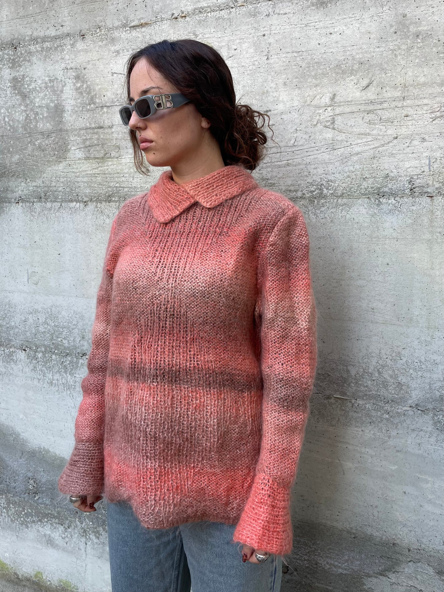 Maglione crochet handmade in lana