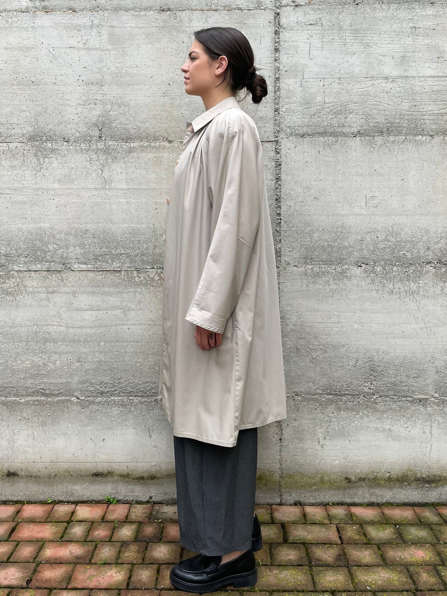 Trenchcoat cotone sabbia Preca - L