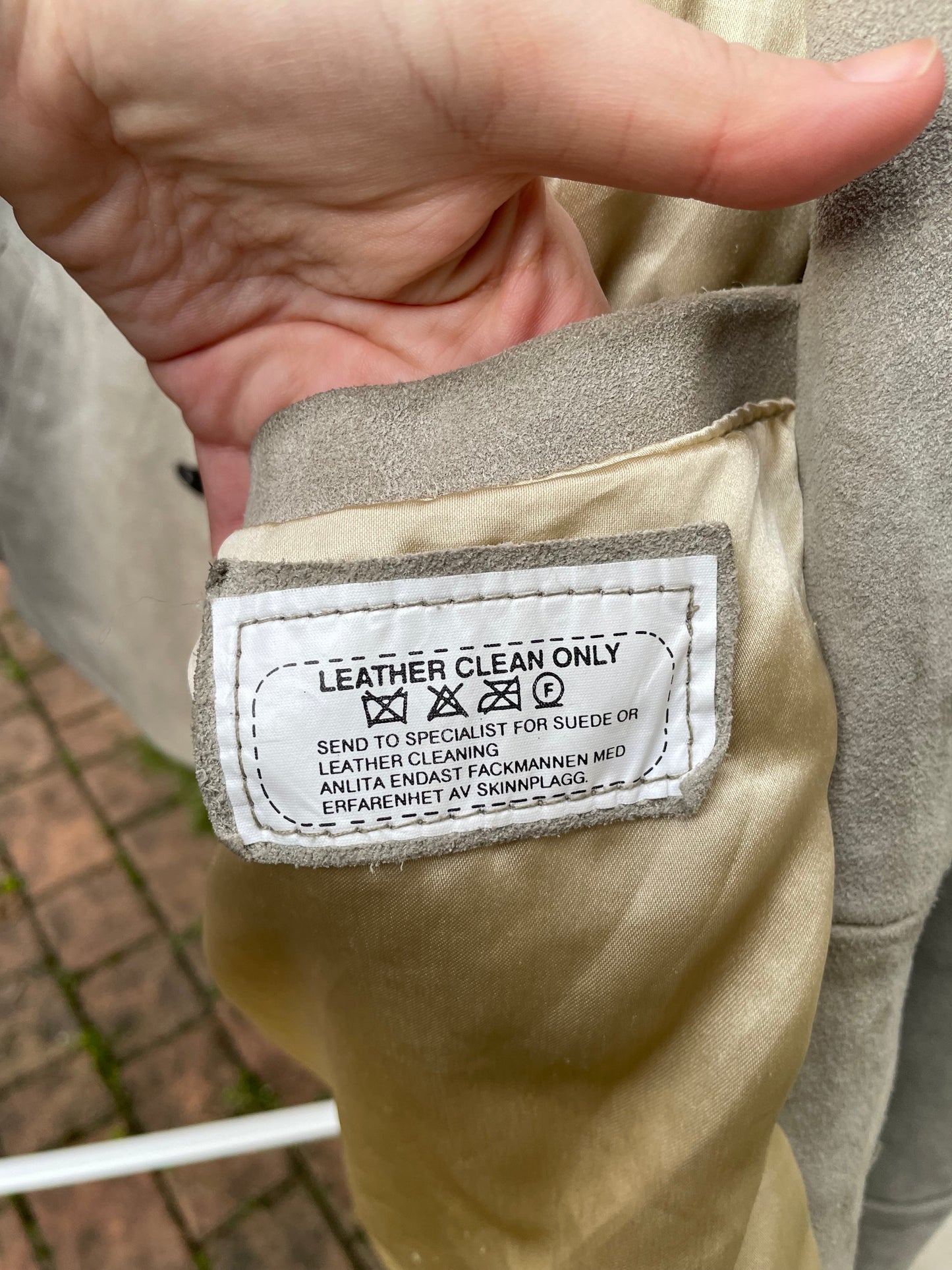 Biker suede ghiaccio - S uomo