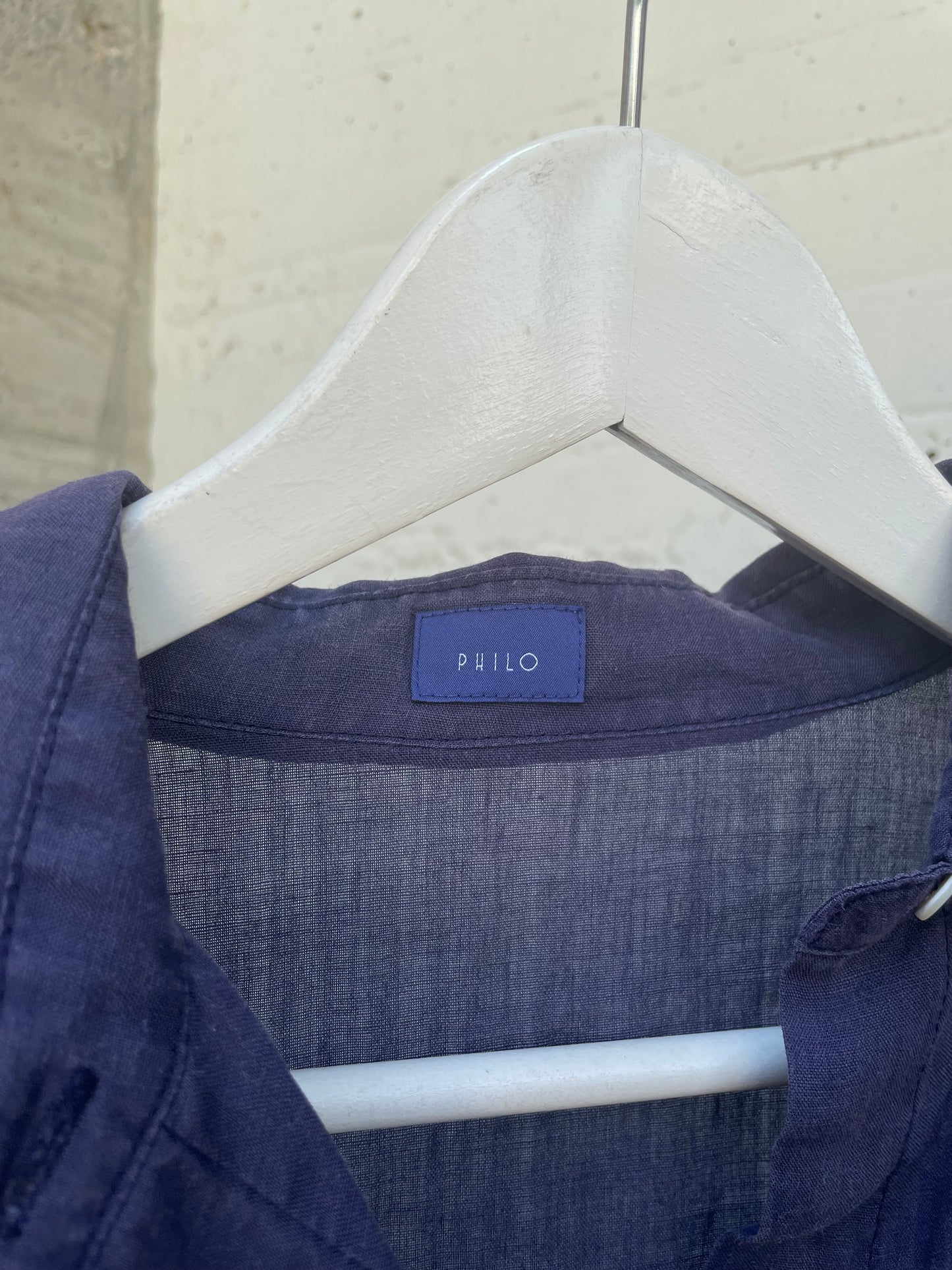 Camicia blu notte 100% bamboo - taglia M