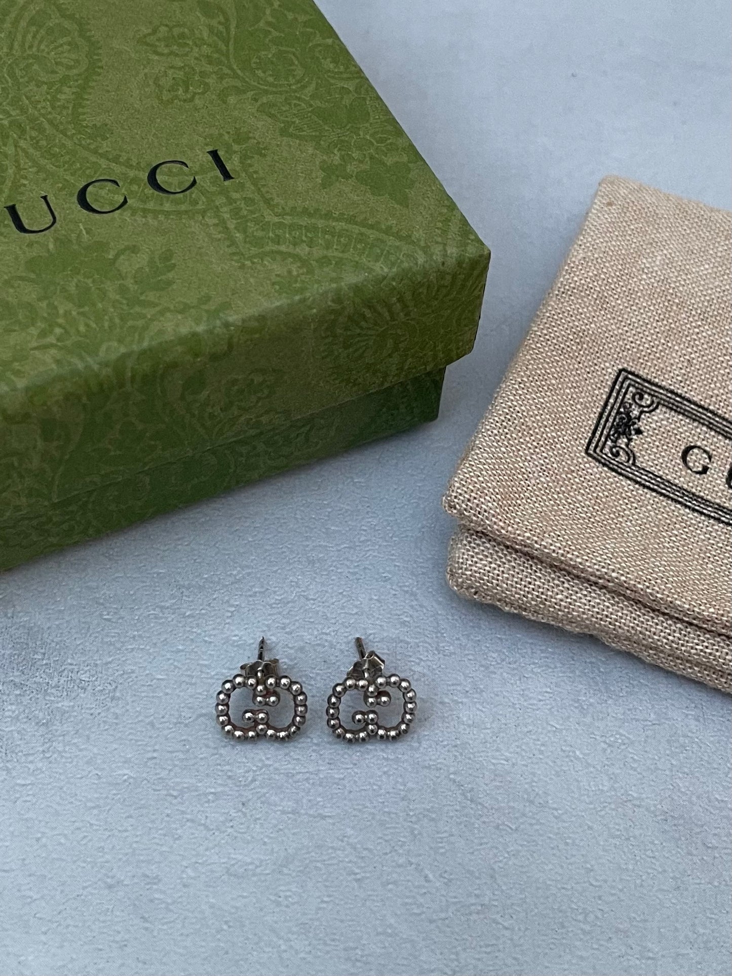 Orecchini a lobo Gucci Boule doppia G - argento 925