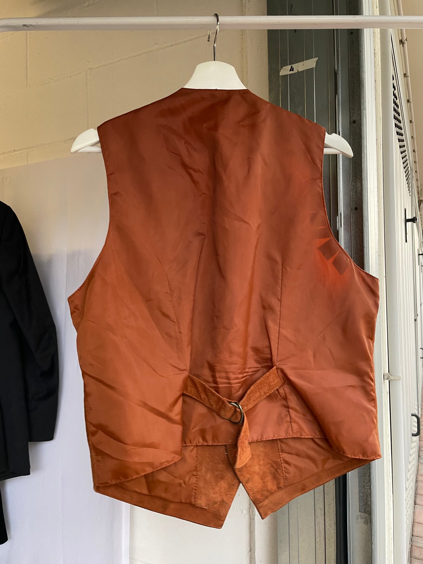 Gilet suede ruggine - taglia S uomo