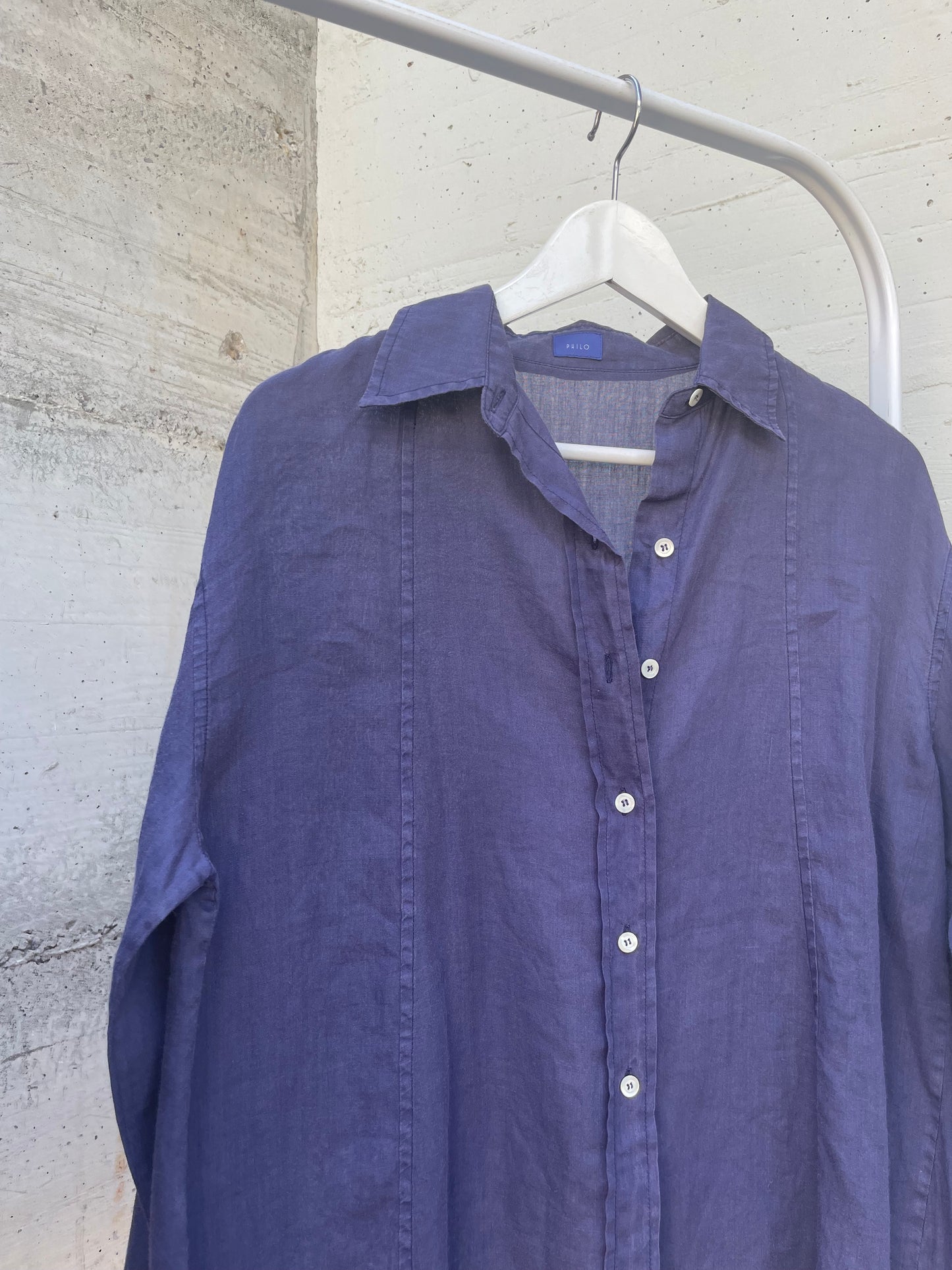 Camicia blu notte 100% bamboo - taglia M