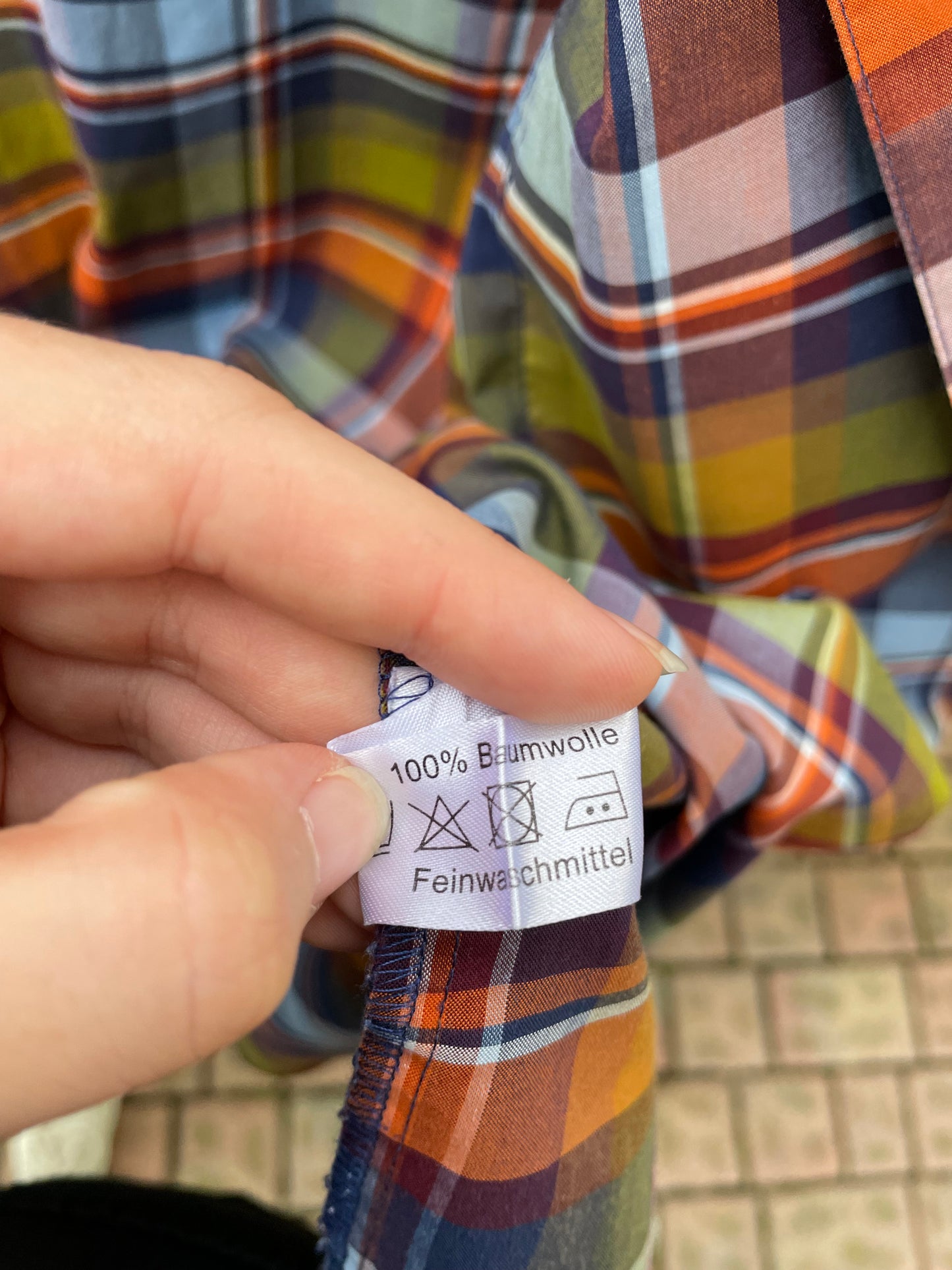 Camicia oversize tartan 100% cotone - taglia L uomo