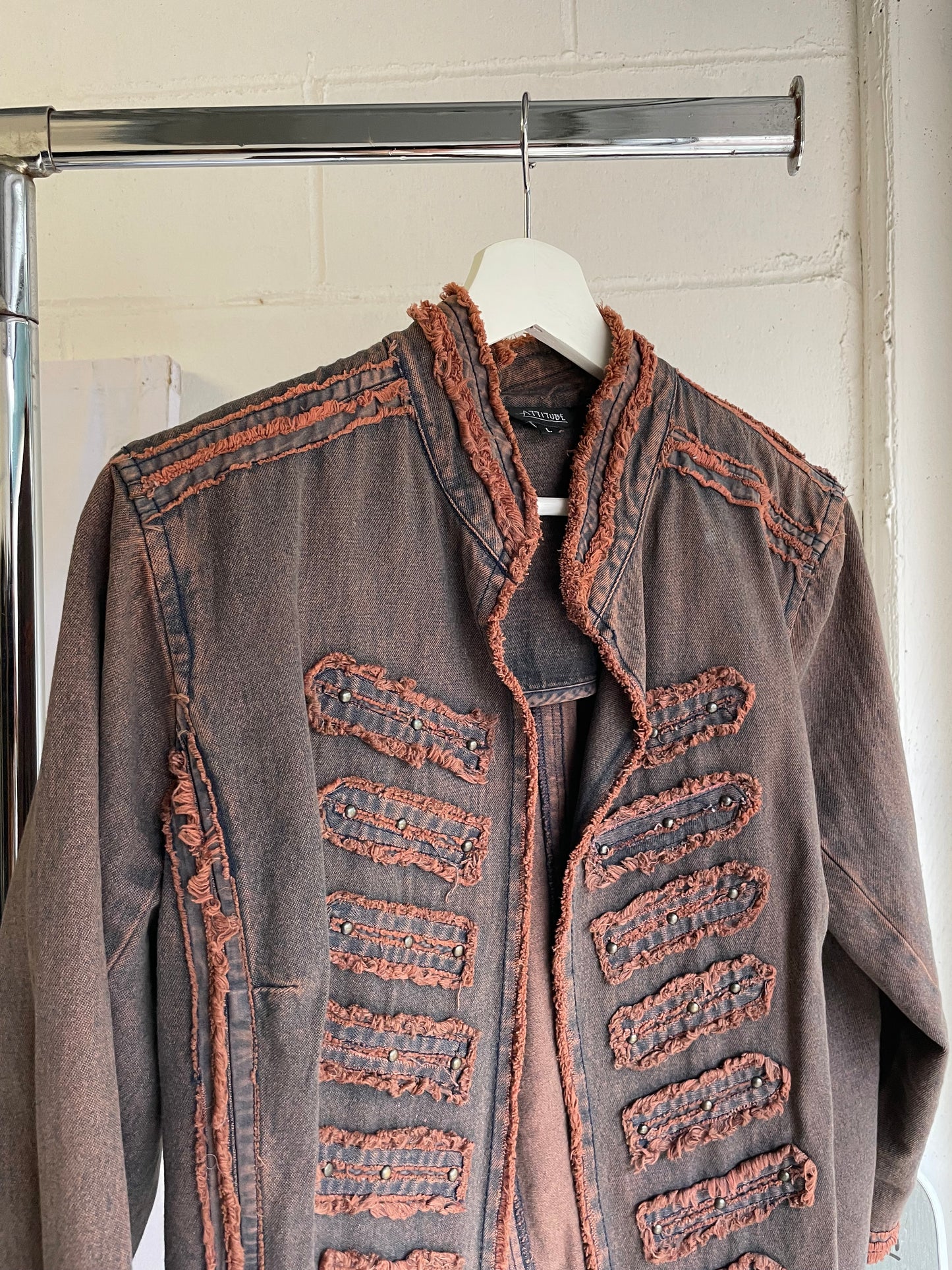 Giacchino vintage denim sfumato - taglia M