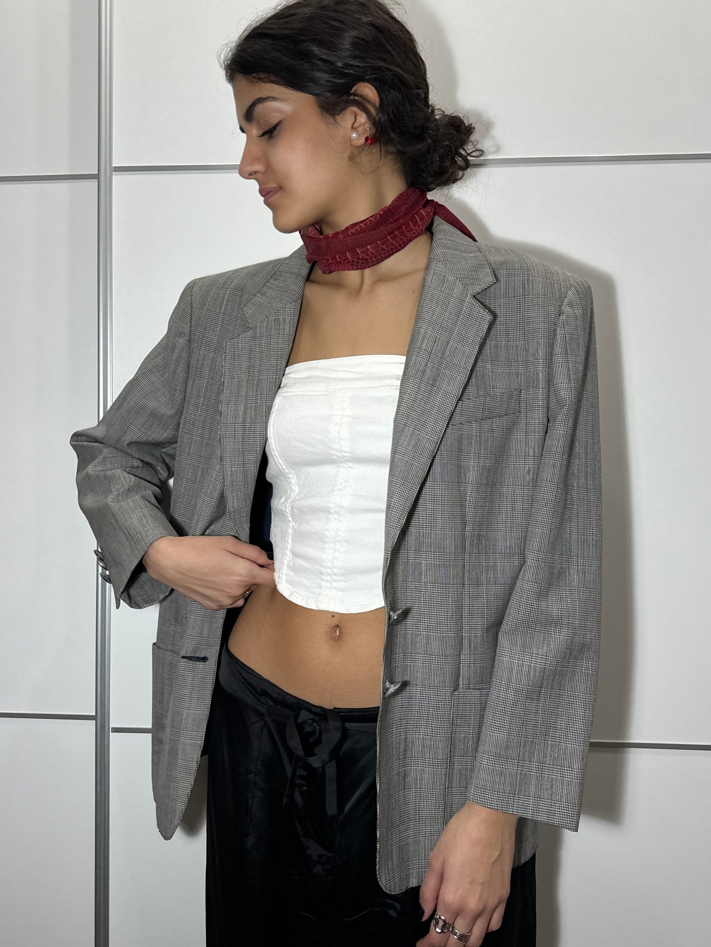 Blazer donna sartoriale in pura lana vergine