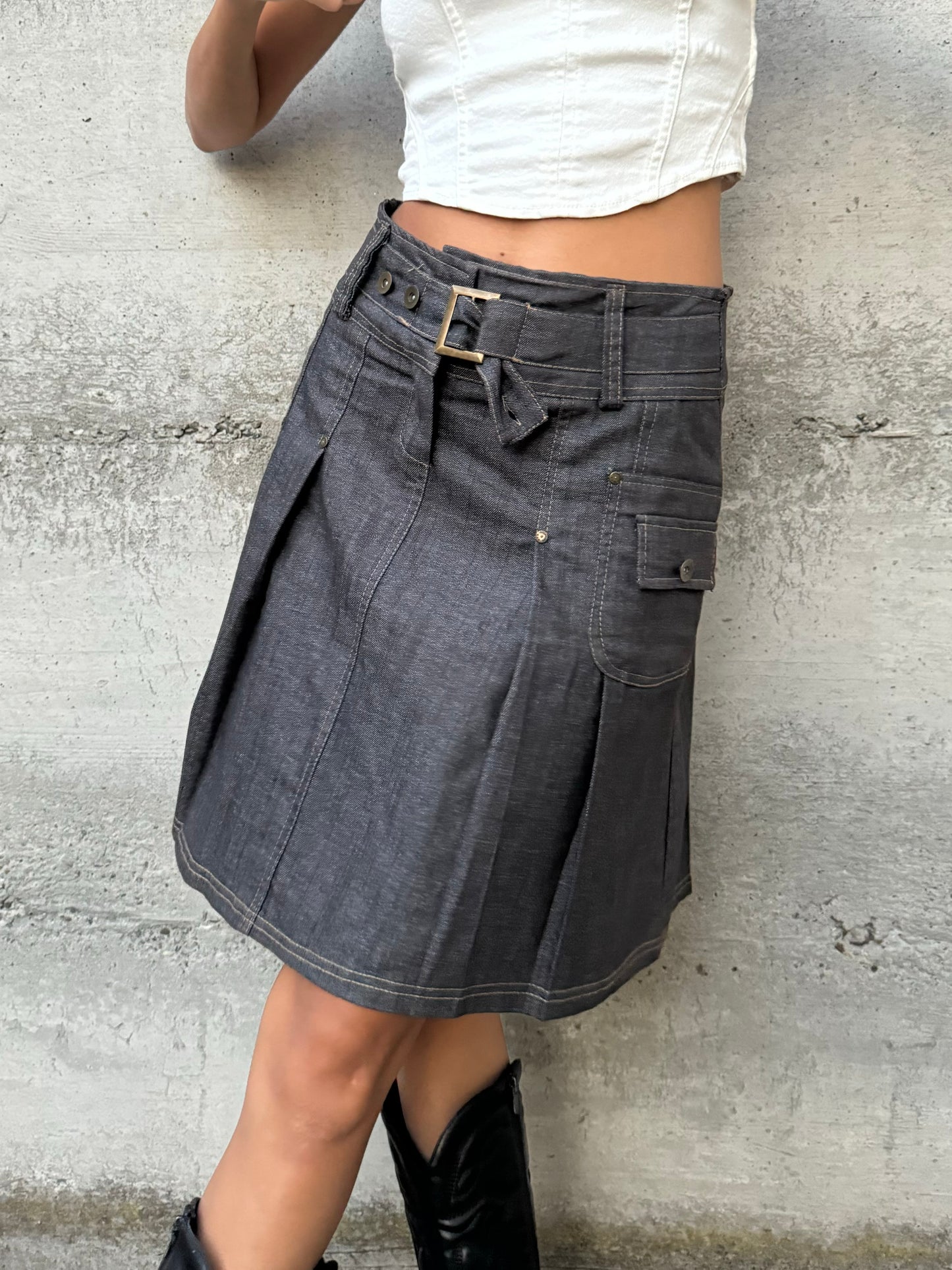 Gonna Y2K in denim, taglia M