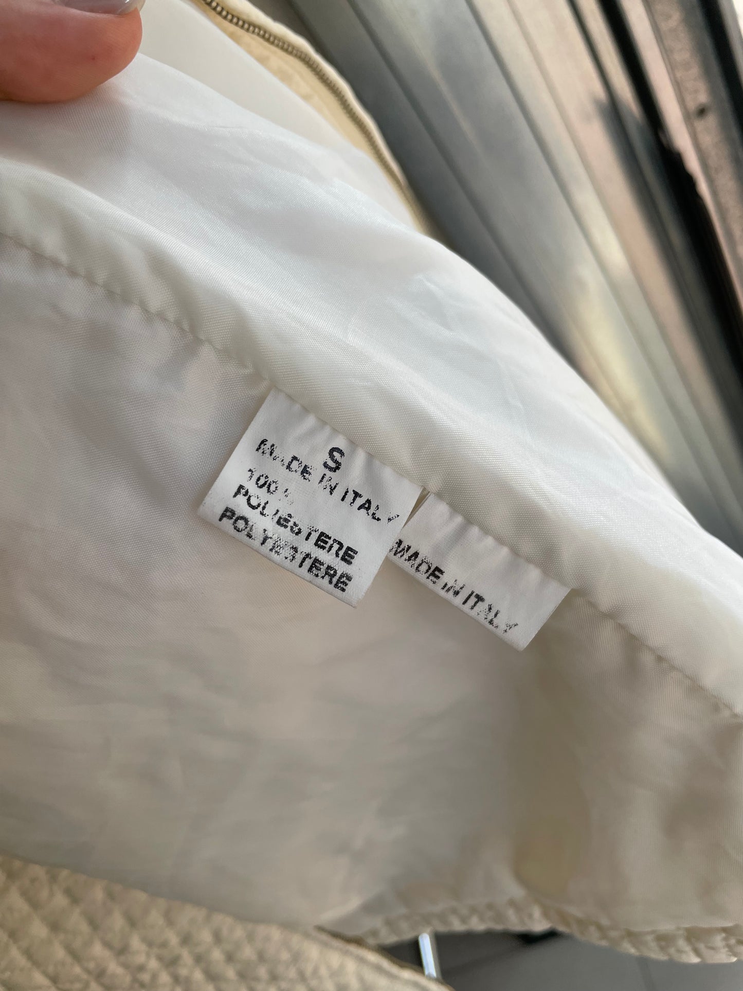 Smanicato trapuntato Eskey bianco - S