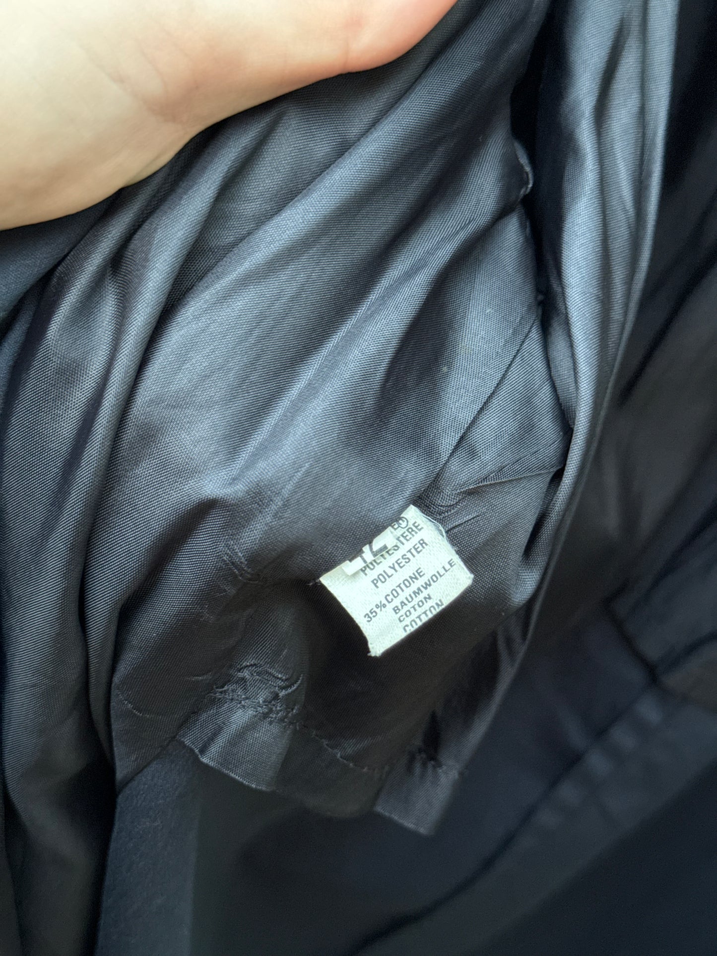 Trenchcoat sartoriale monopetto blu notte