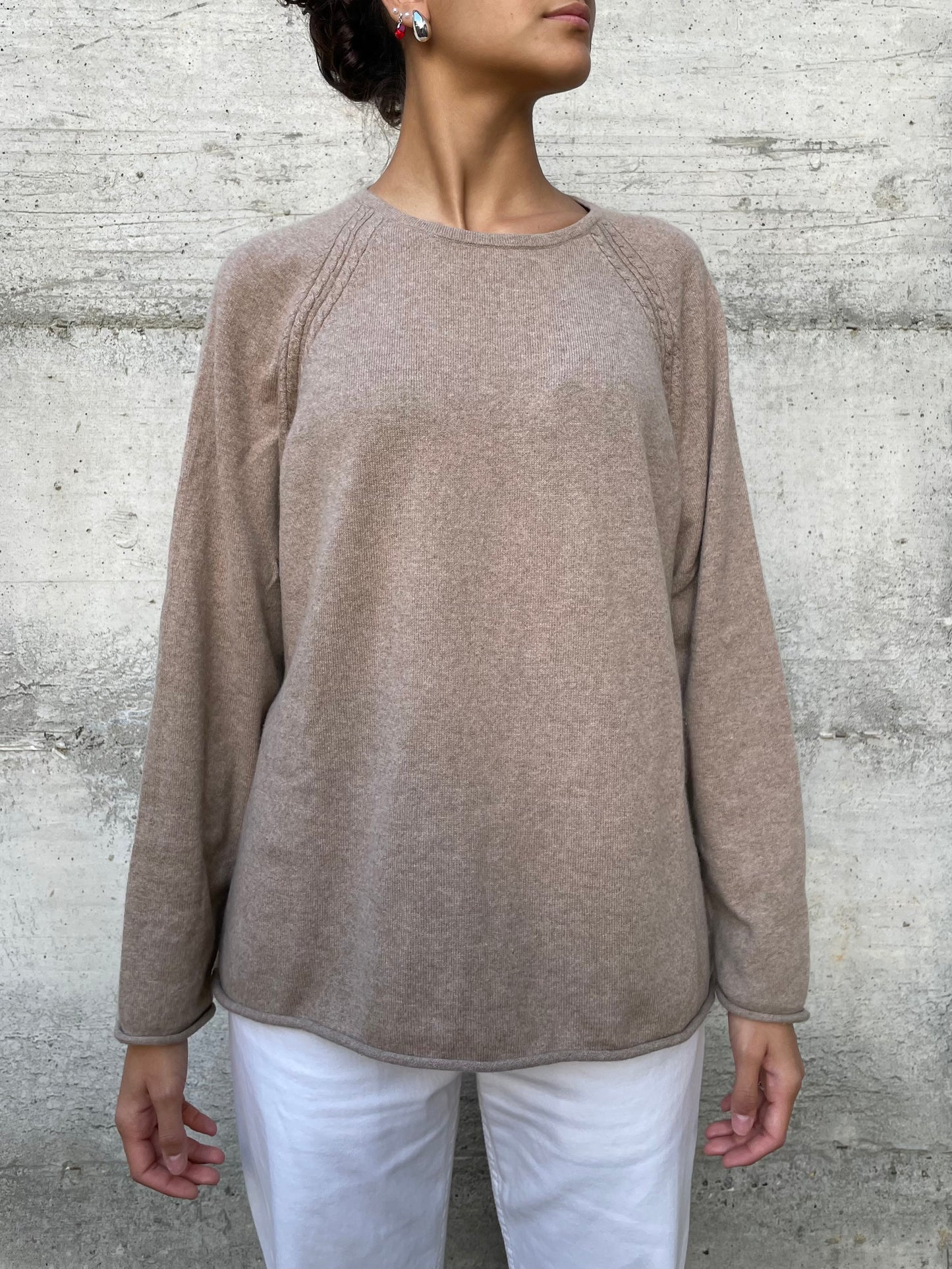 Maglione ampio Egon Fustemberg 100% cashmere - taglia L