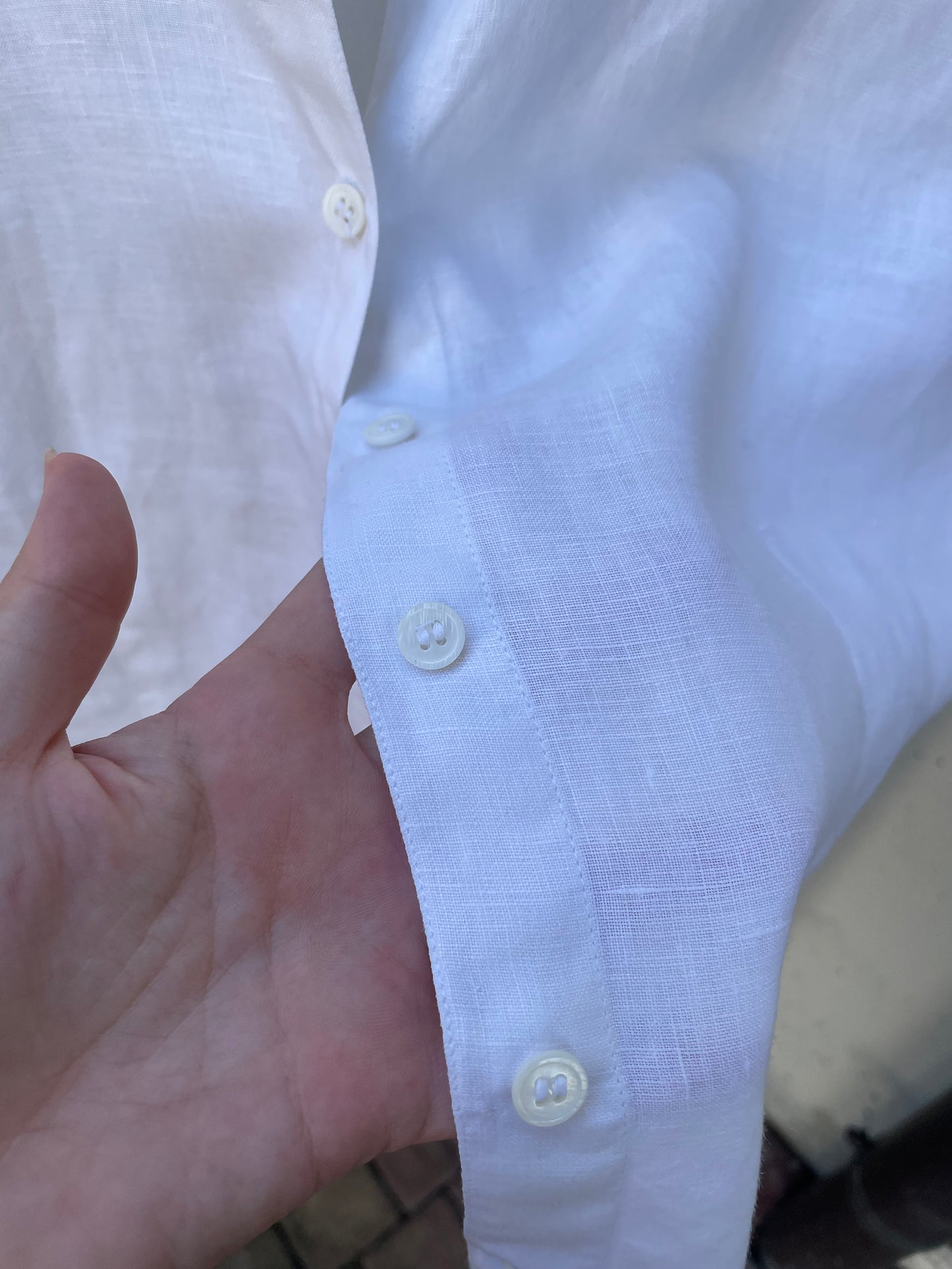 Camicetta 100% lino bianca - taglia S