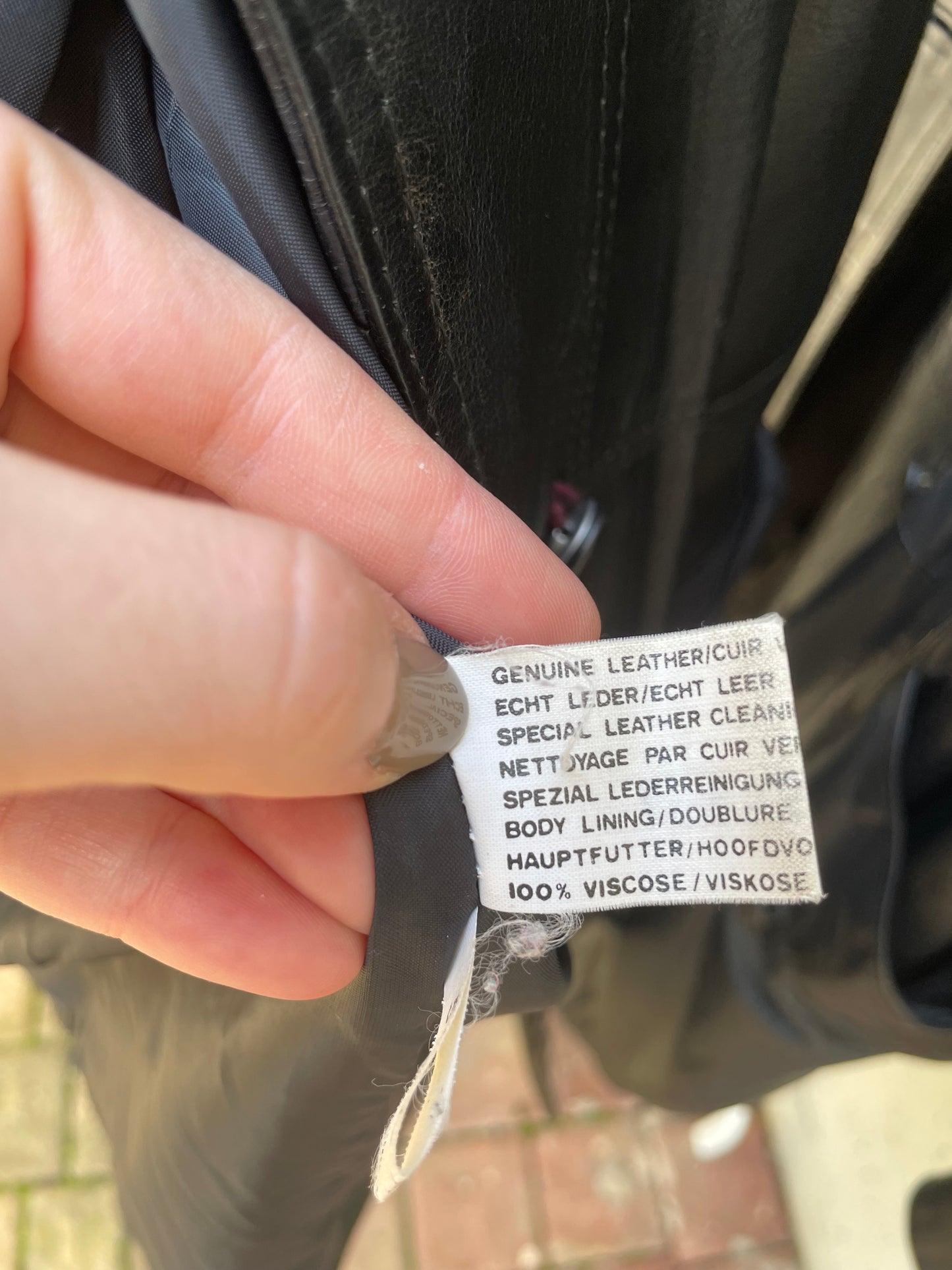 Giacca 80s vera pelle nera - inserti camoscio