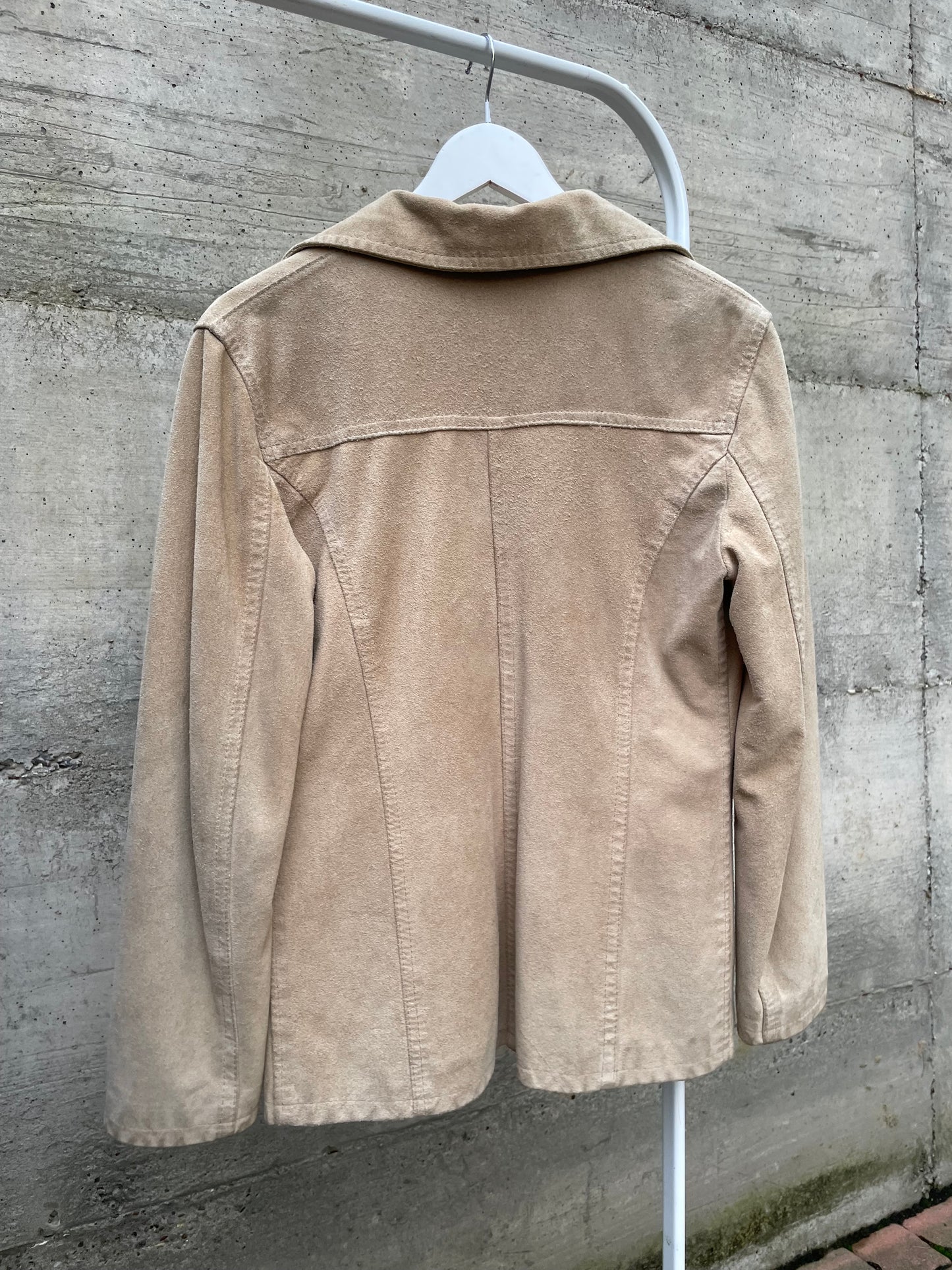 Blazer suede sabbia - taglia S/M