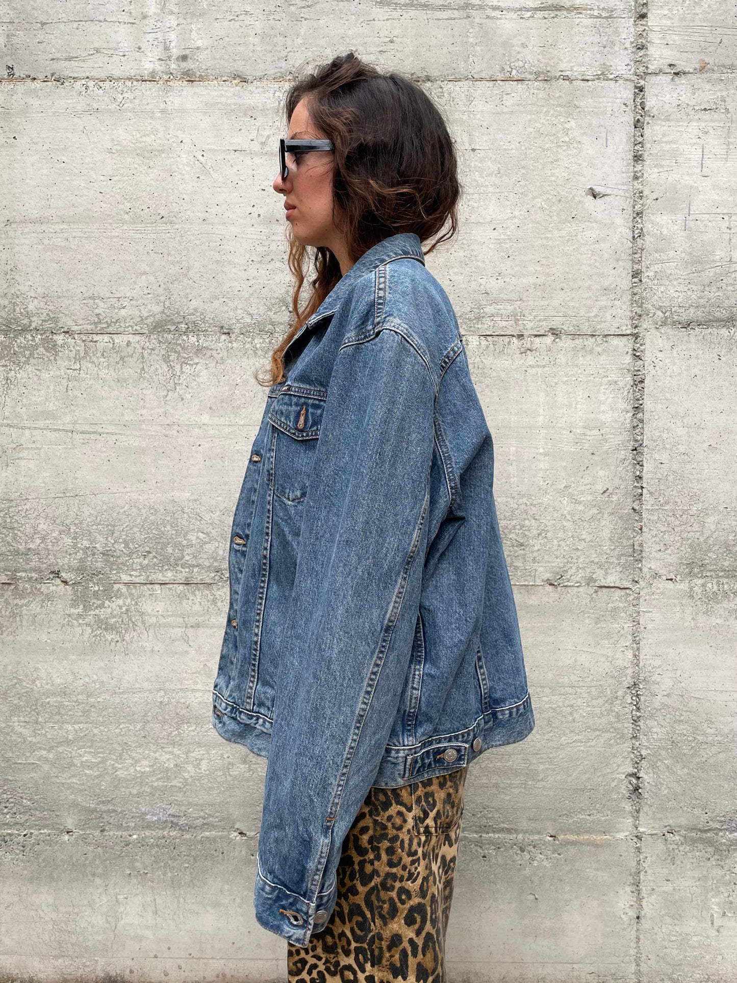 Giacca vintage denim Carrera, lavaggio medio, taglia XL