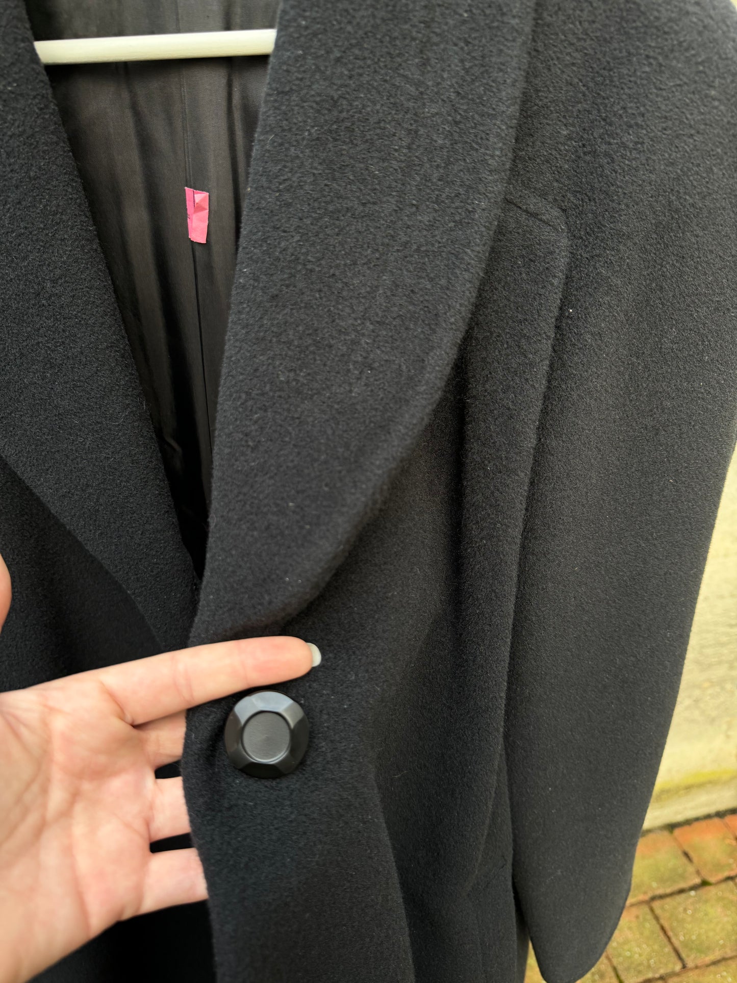 Cappotto donna sartoriale 100% lana vergine merino Marzotto e fodera in cupro Bemberg. Taglia 42it