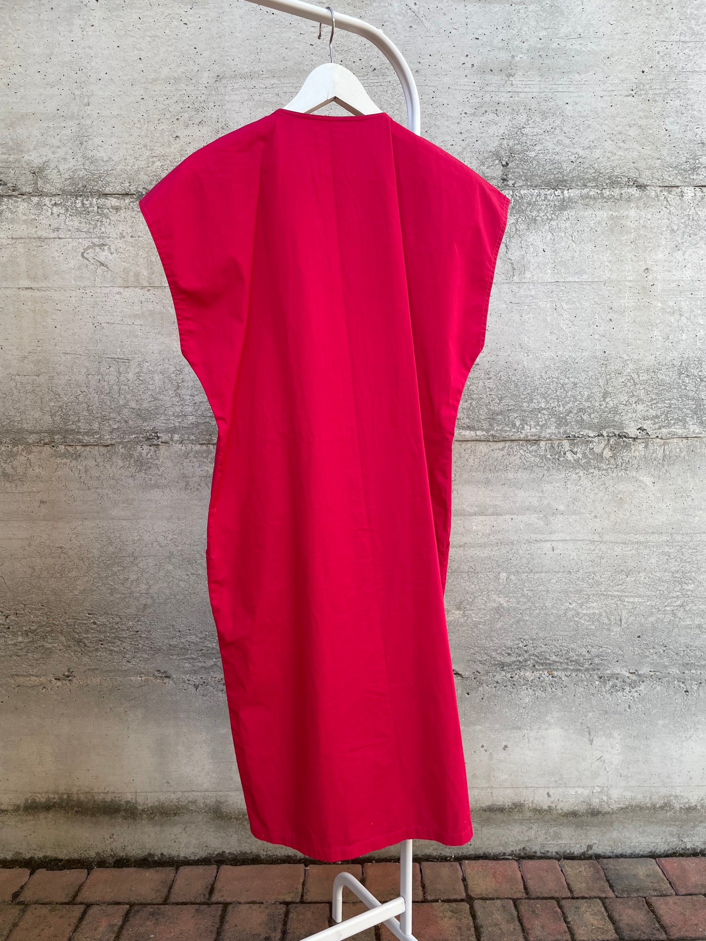 Chemisier midi 100% cotone fucsia - taglia M/L