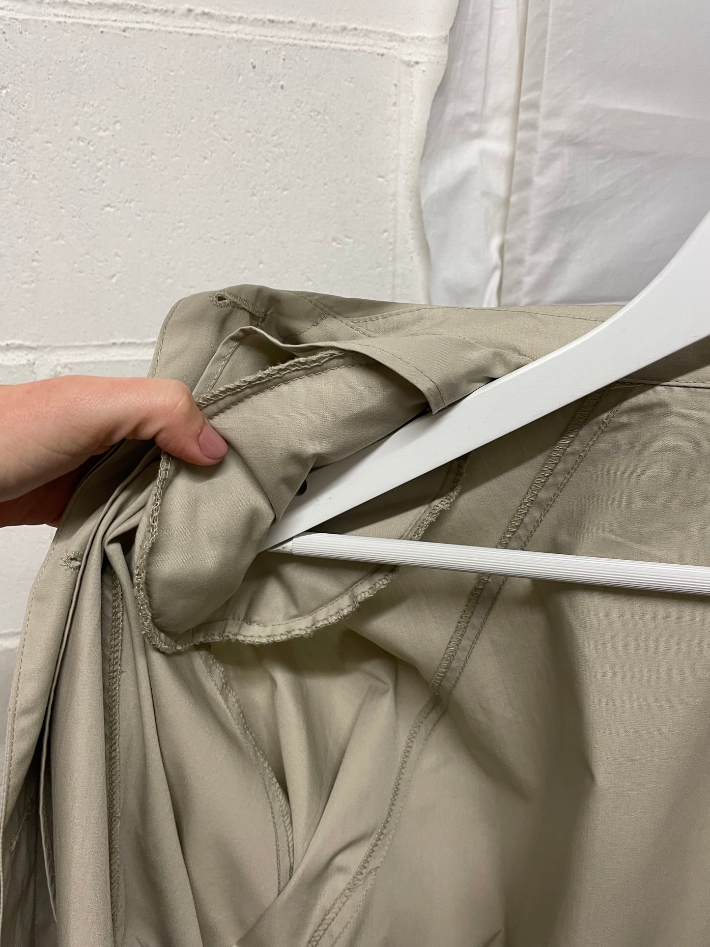 Trenchcoat cotone sabbia Preca - L