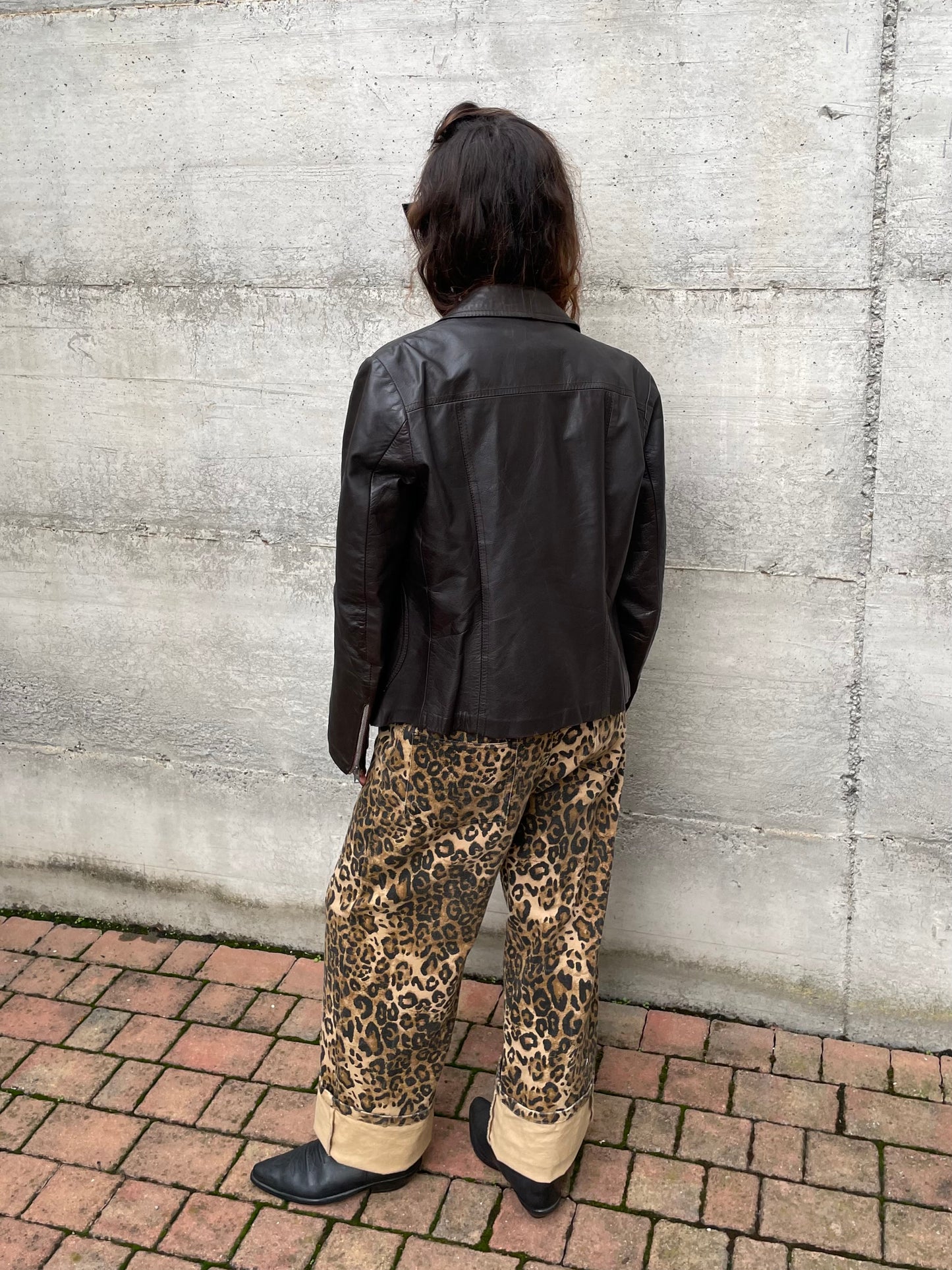 Chiodo vintage testa di moro Made in England, taglia S uomo