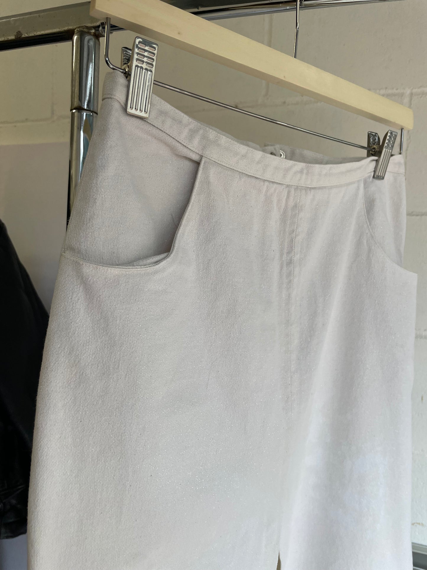 Longuette midi a matita con spacco frontale - taglia S