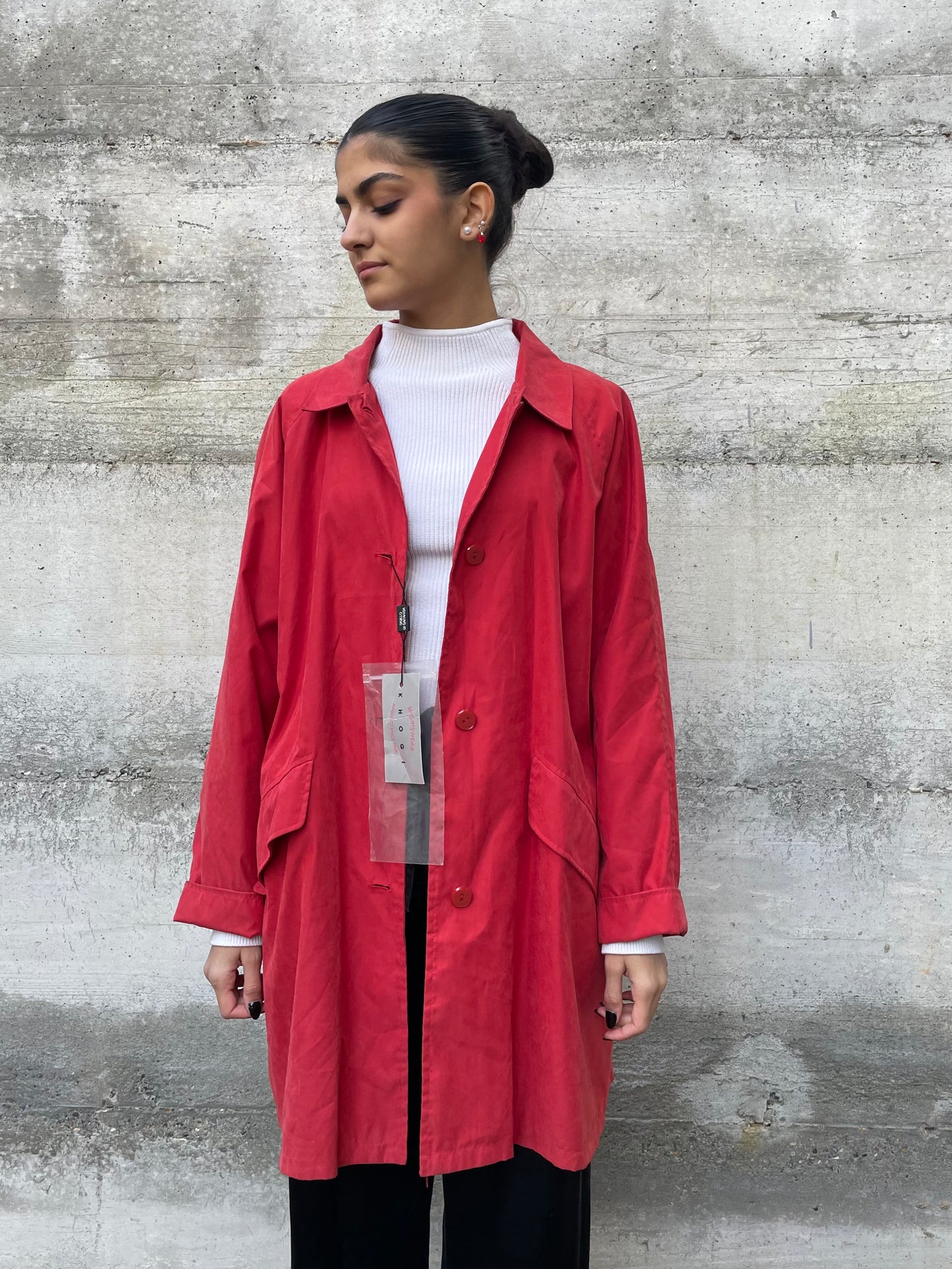 Spolverino corallo deadstock (nuovo con cartellino)