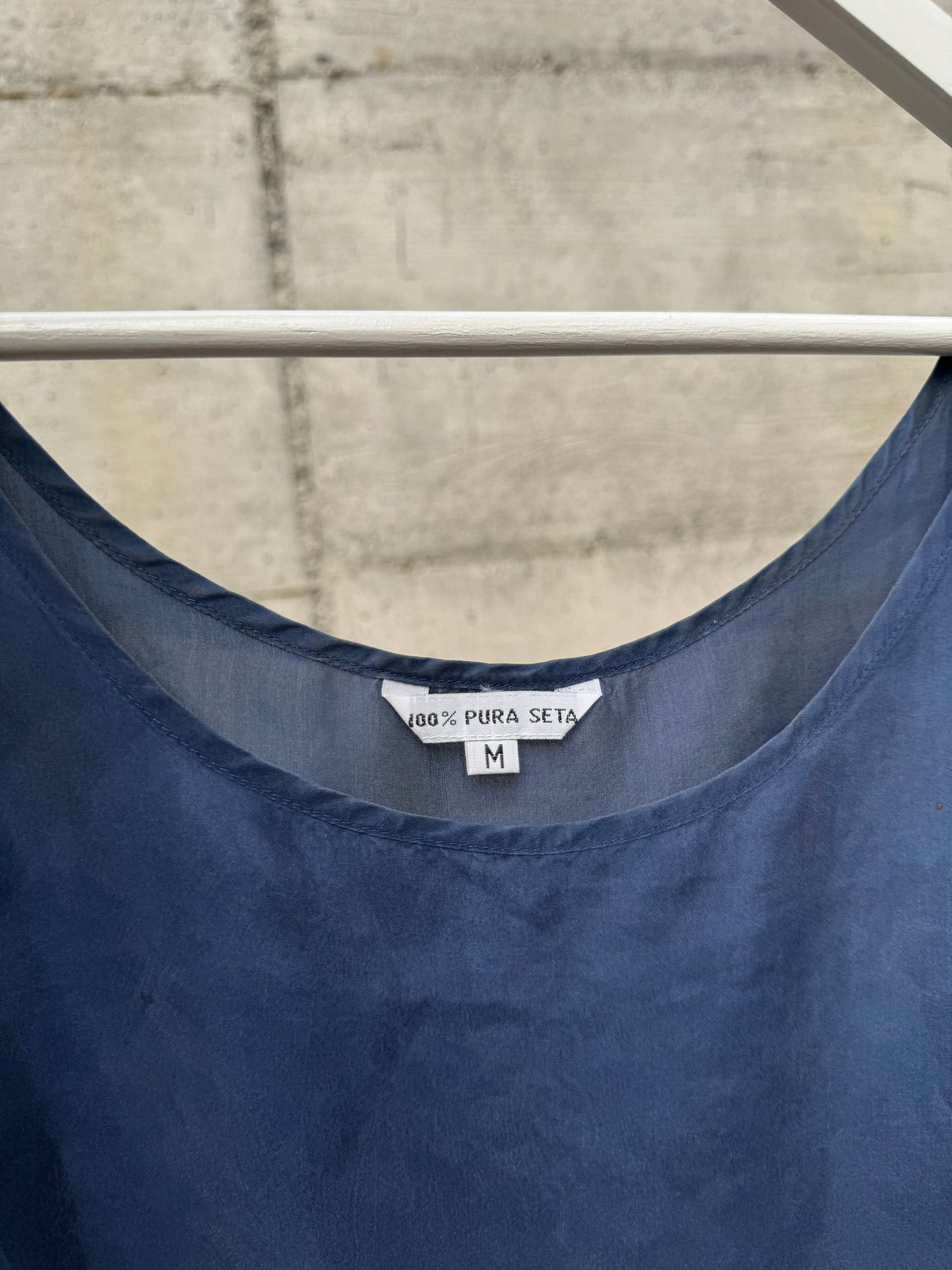 Top / sottogiacca sartoriale in pura seta, taglia M