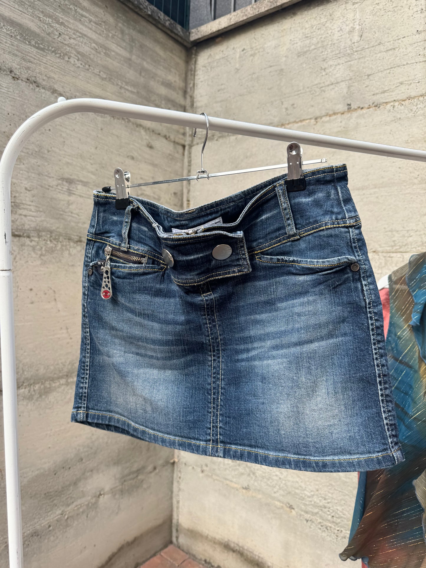 Mini Y2K in denim vita media, taglia S