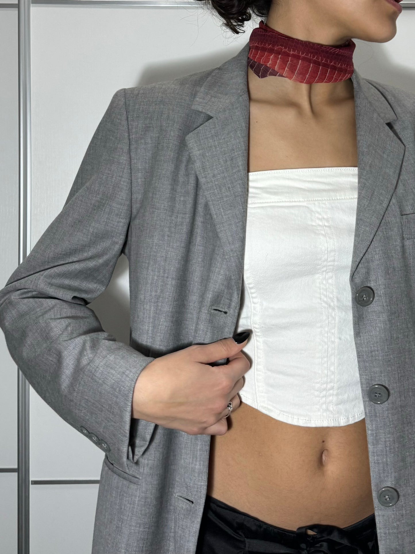 Blazer donna monopetto in pura lana vergine