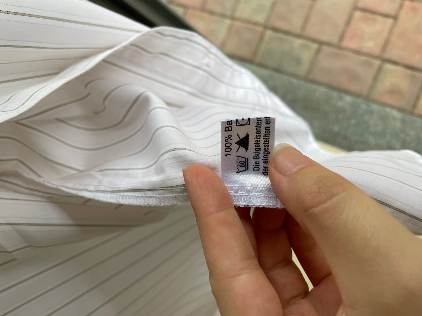 Camicia oversize striped 100% cotone