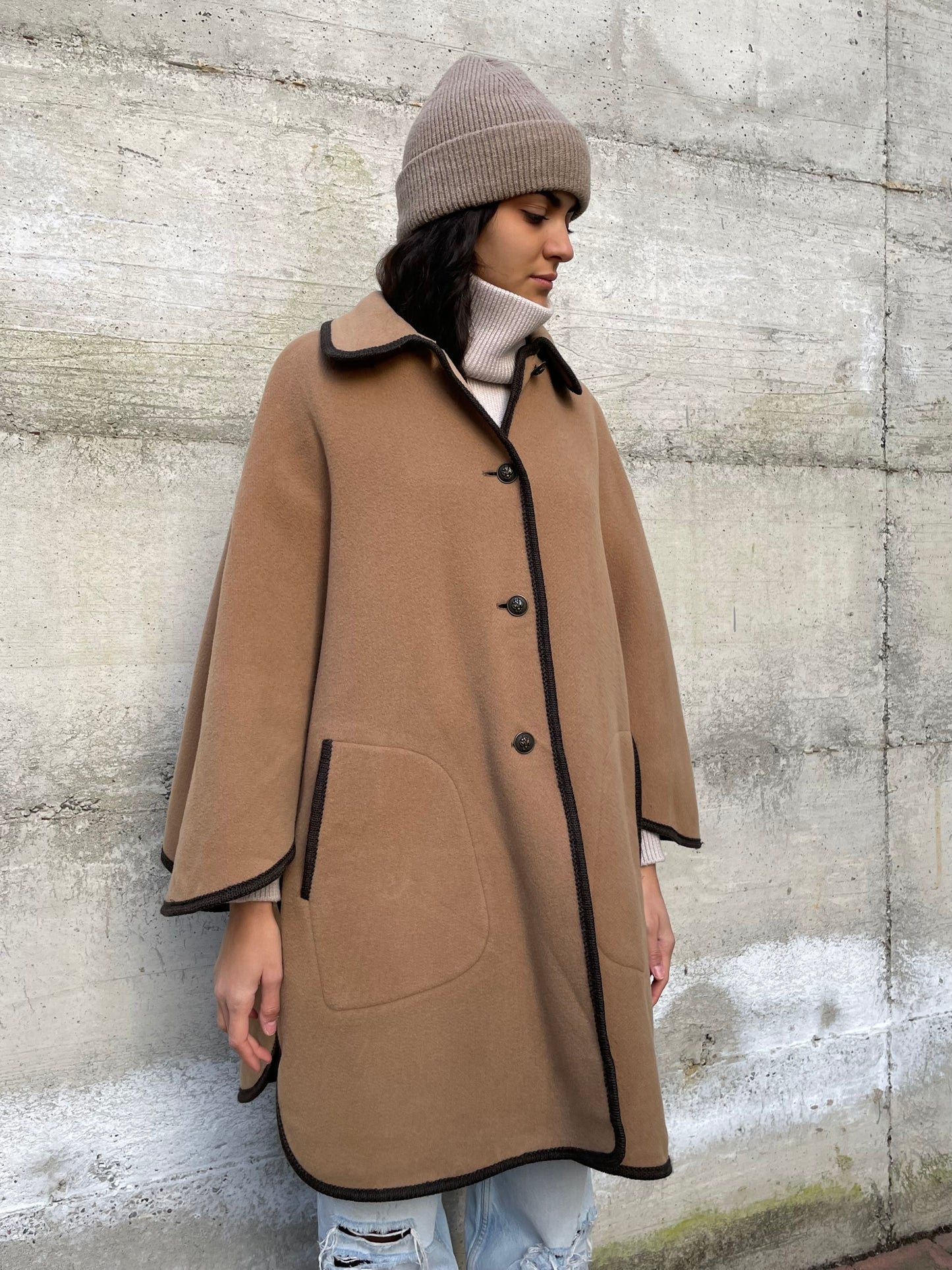 Mantella biscotto Steinbock 100% lana vergine