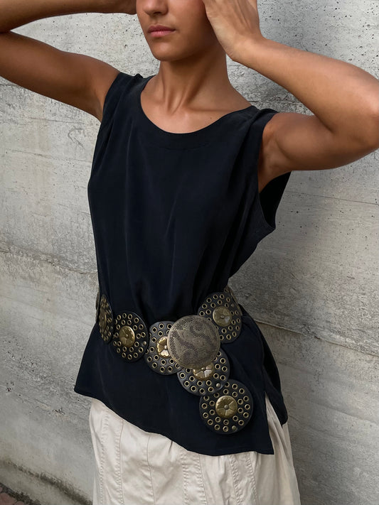 Top sartoriale 100% seta Paola Neri - taglia M