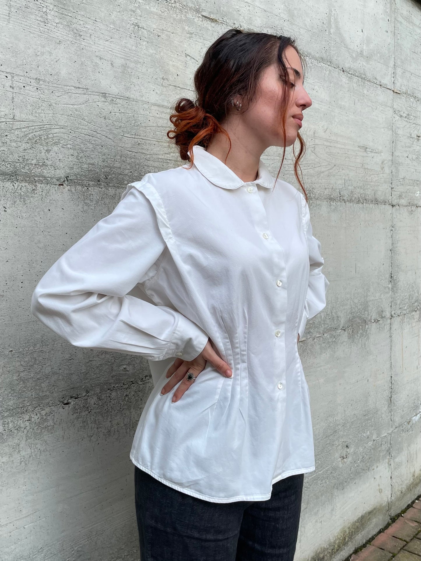 Camicia Trussardi bianca 100% cotone