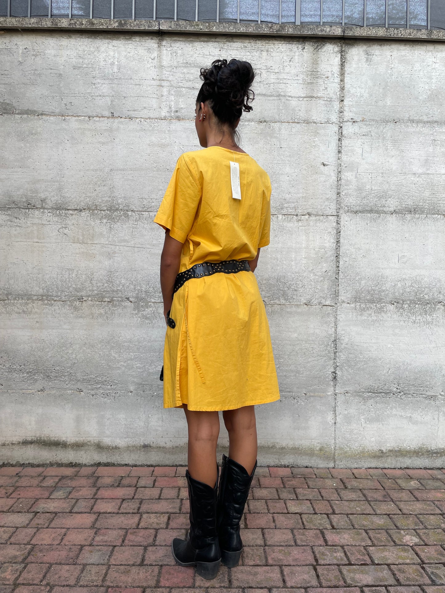 Abito midi Andrea Marè NUOVO deadstock, 100% cotone - taglia L