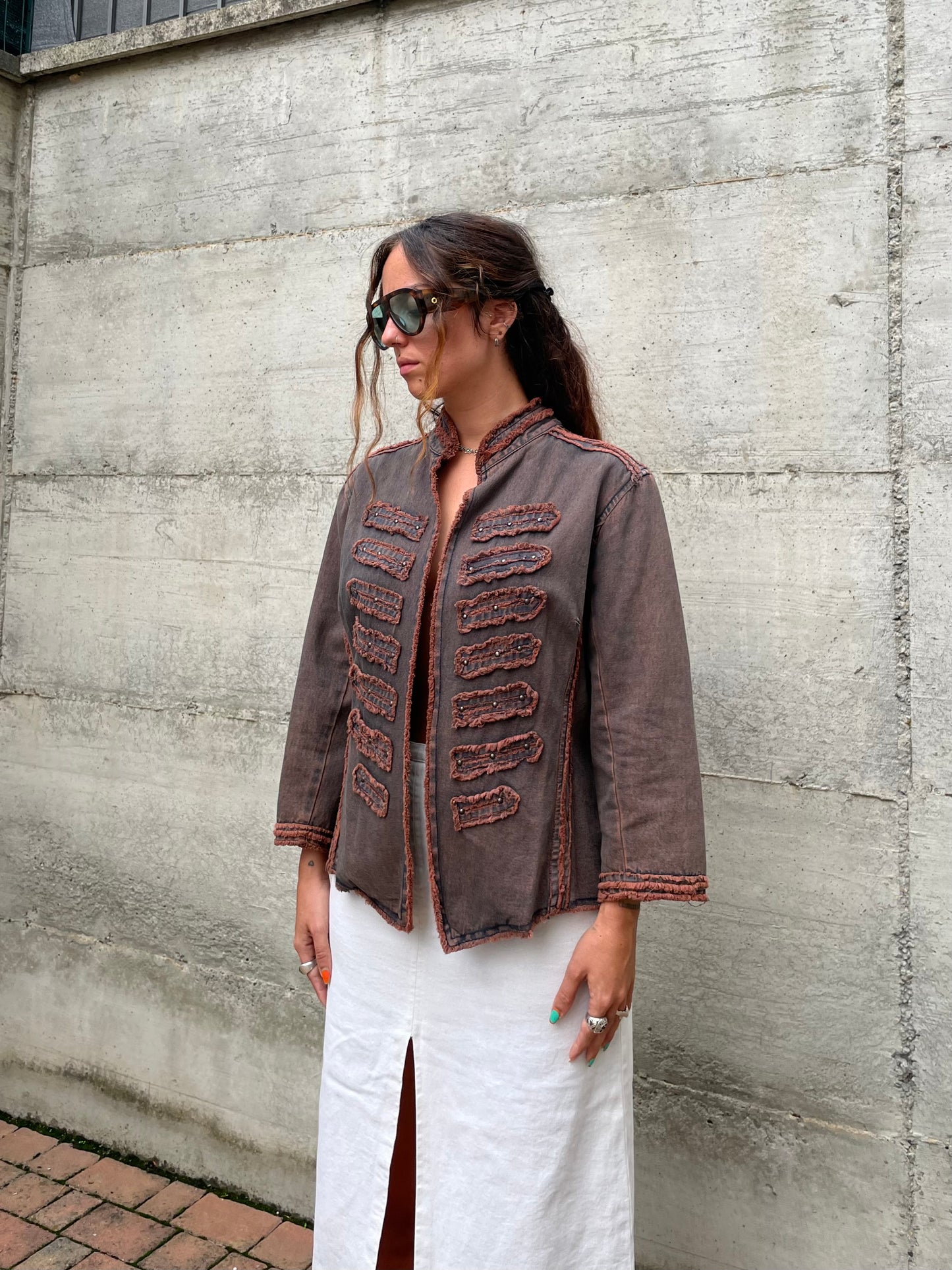 Giacchino vintage denim sfumato - taglia M