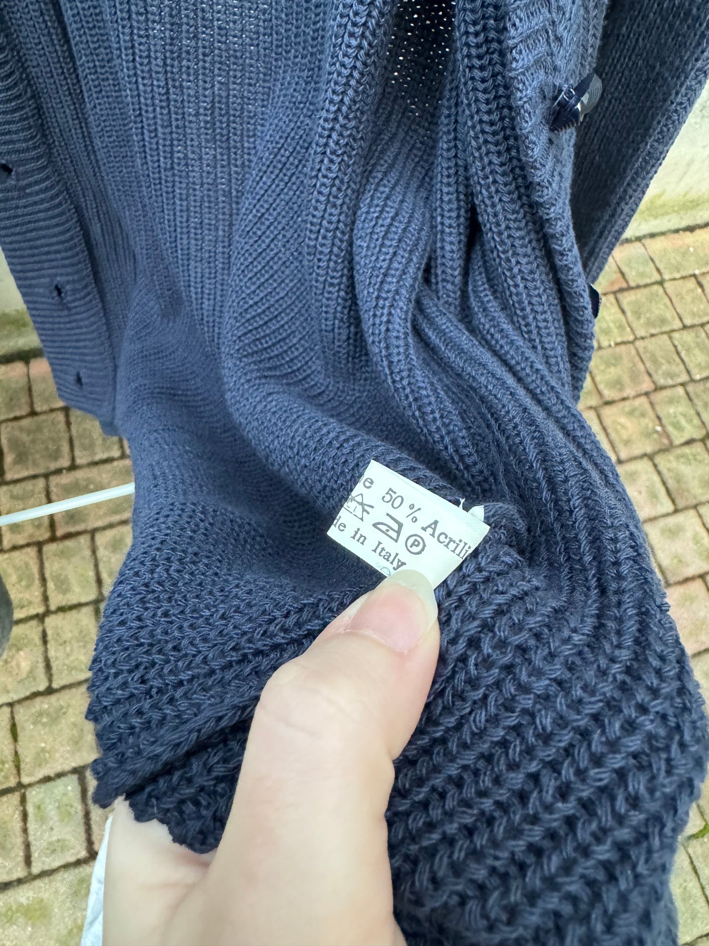 Cardigan donna tricot blu notte