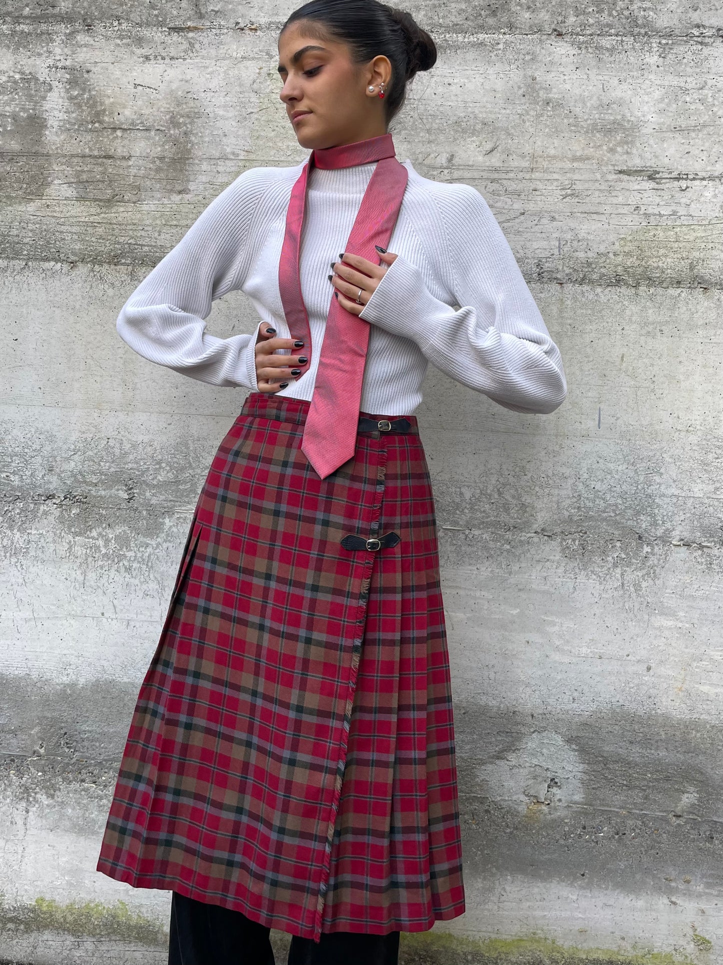 Autentico Kilt anni 80, sartoriale in pura lana
