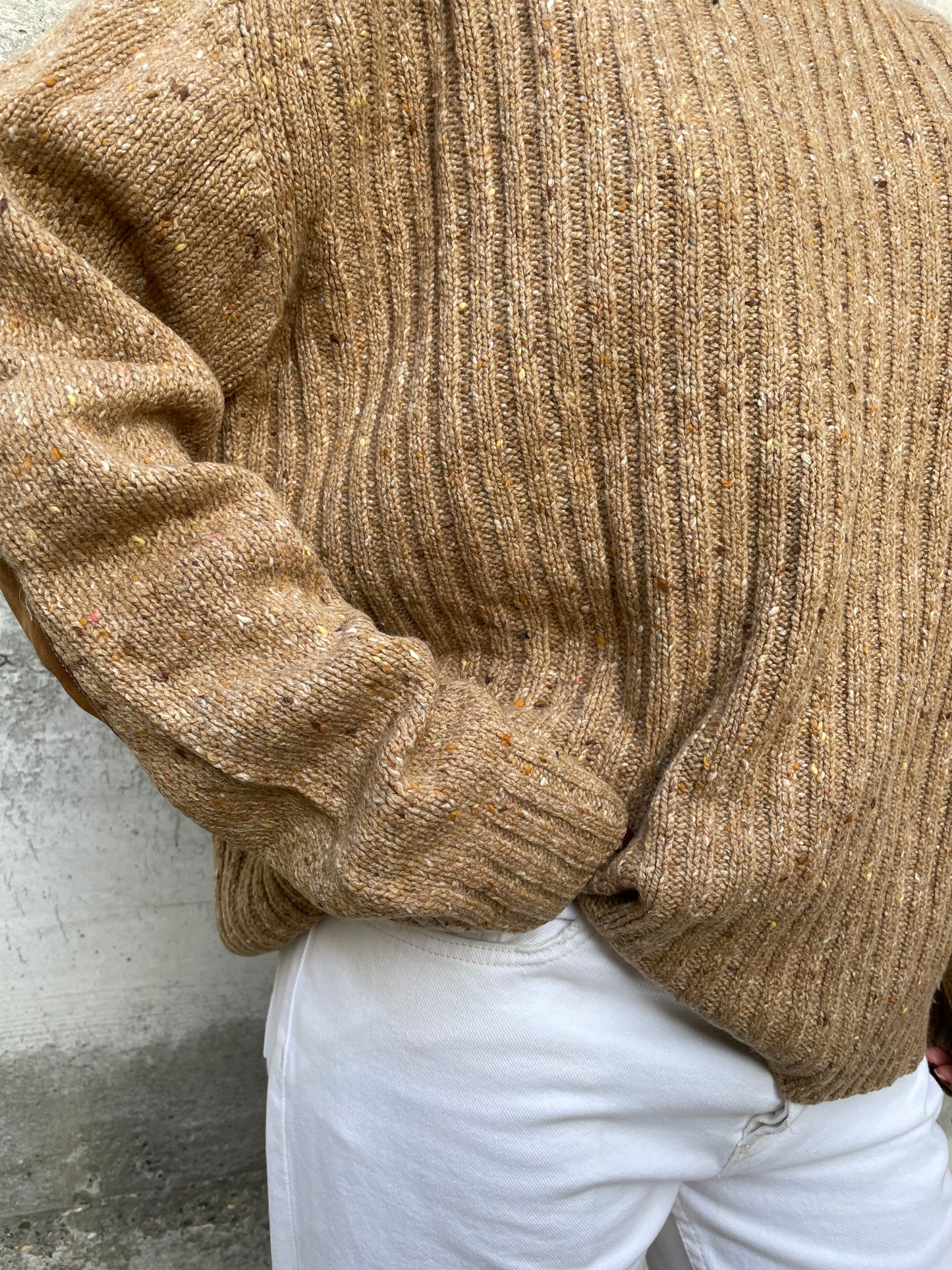 Dolcevita con toppe D'Aniello Boutique 70% lana merinos 30% cashmere