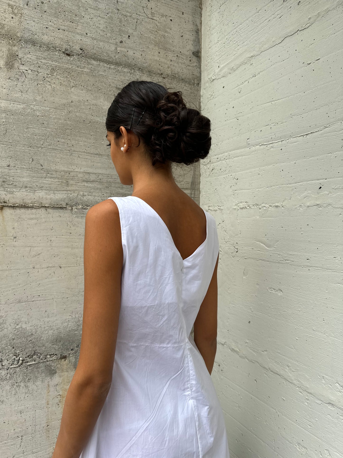 Abito midi 100% cotone, taglia S