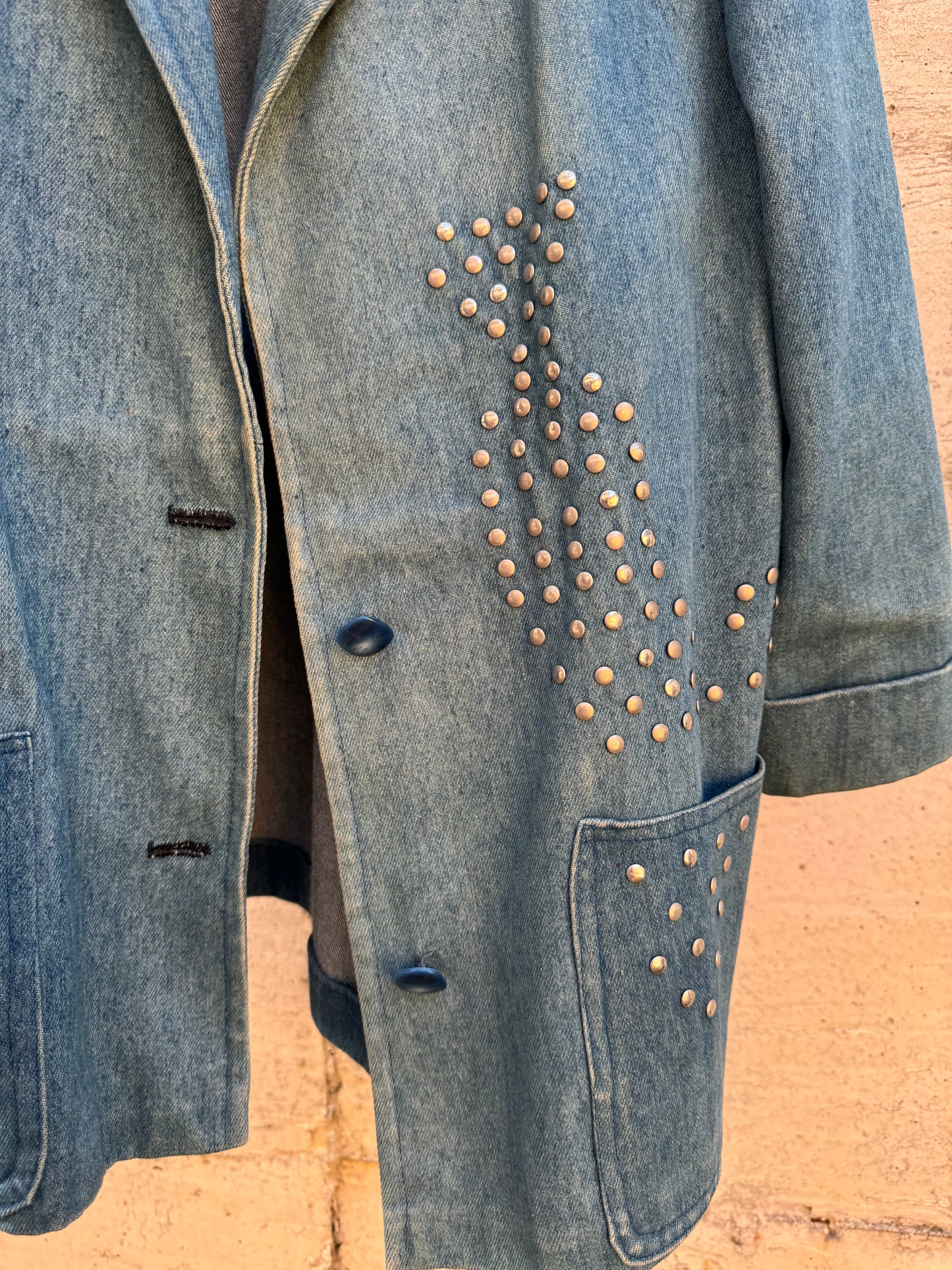 Blazer sartoriale denim lavaggio medio