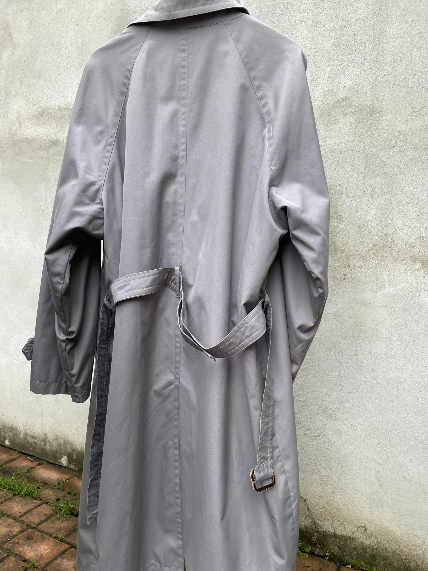 Trenchcoat lungo monopetto glicine