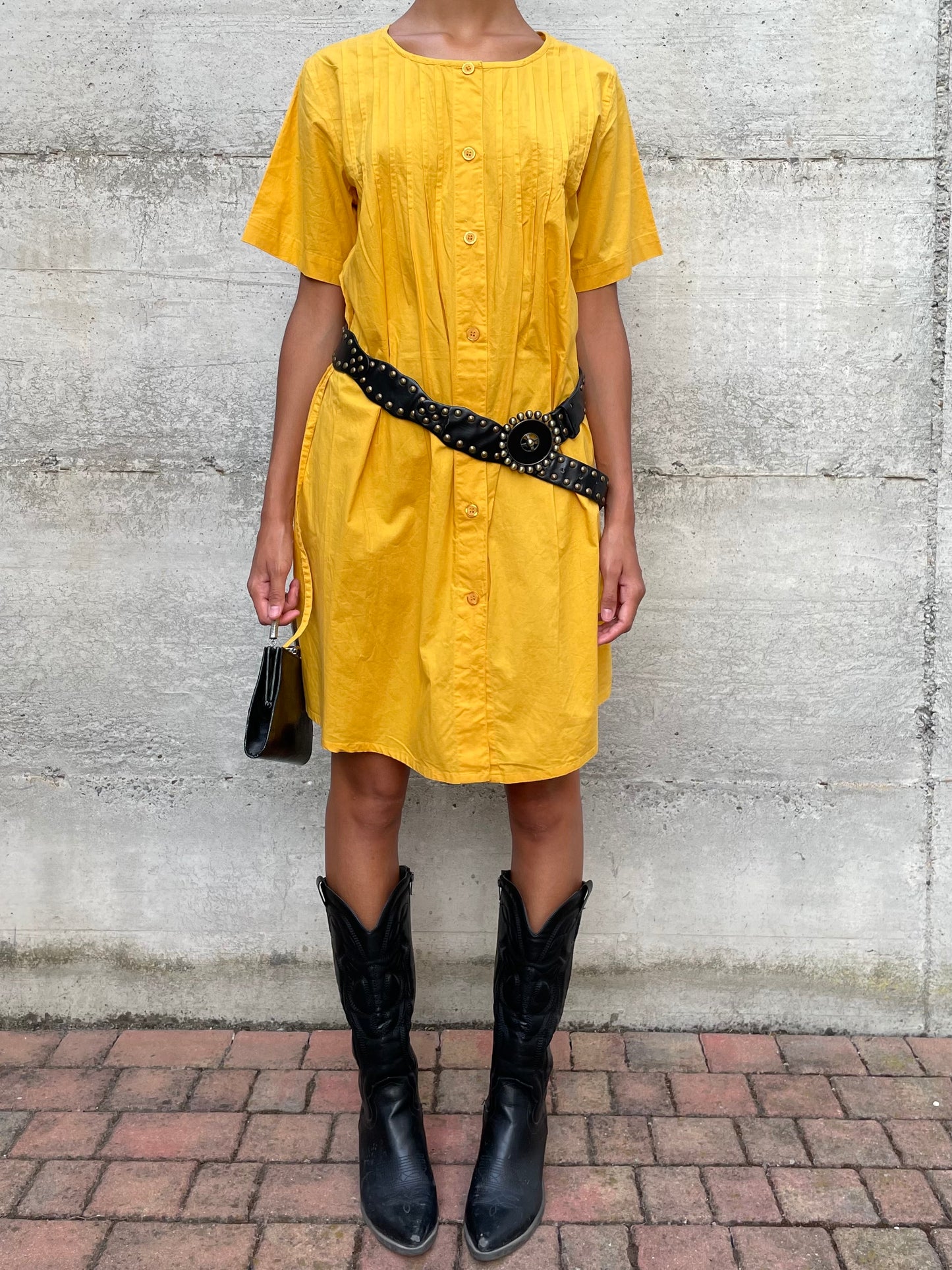 Abito midi Andrea Marè NUOVO deadstock, 100% cotone - taglia L