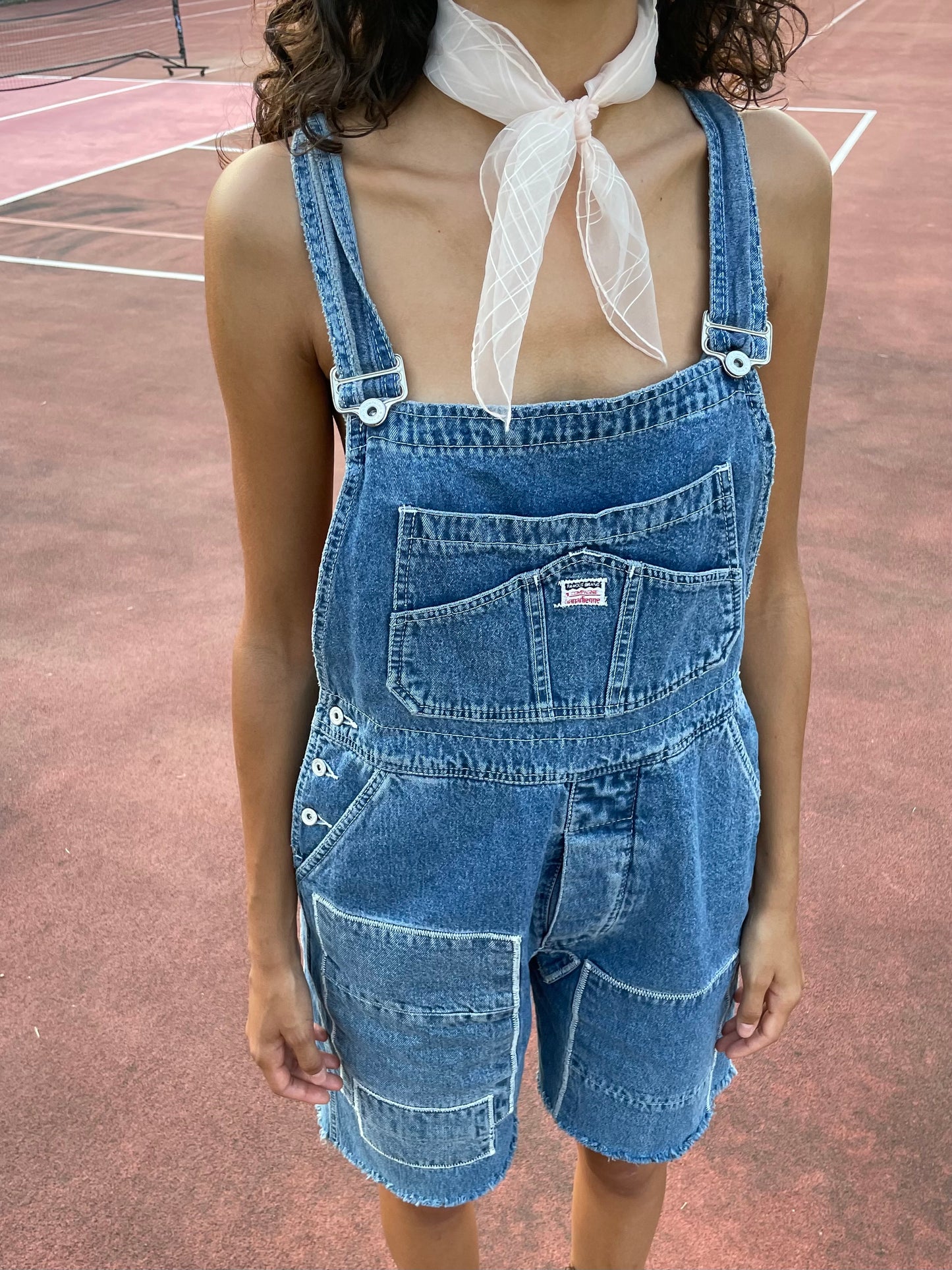 Salopette vintage denim lavaggio medio - taglia M