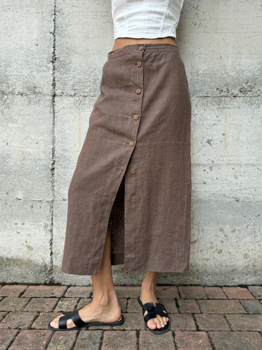 Gonna midi 100% lino Persona by Marina Rinaldi