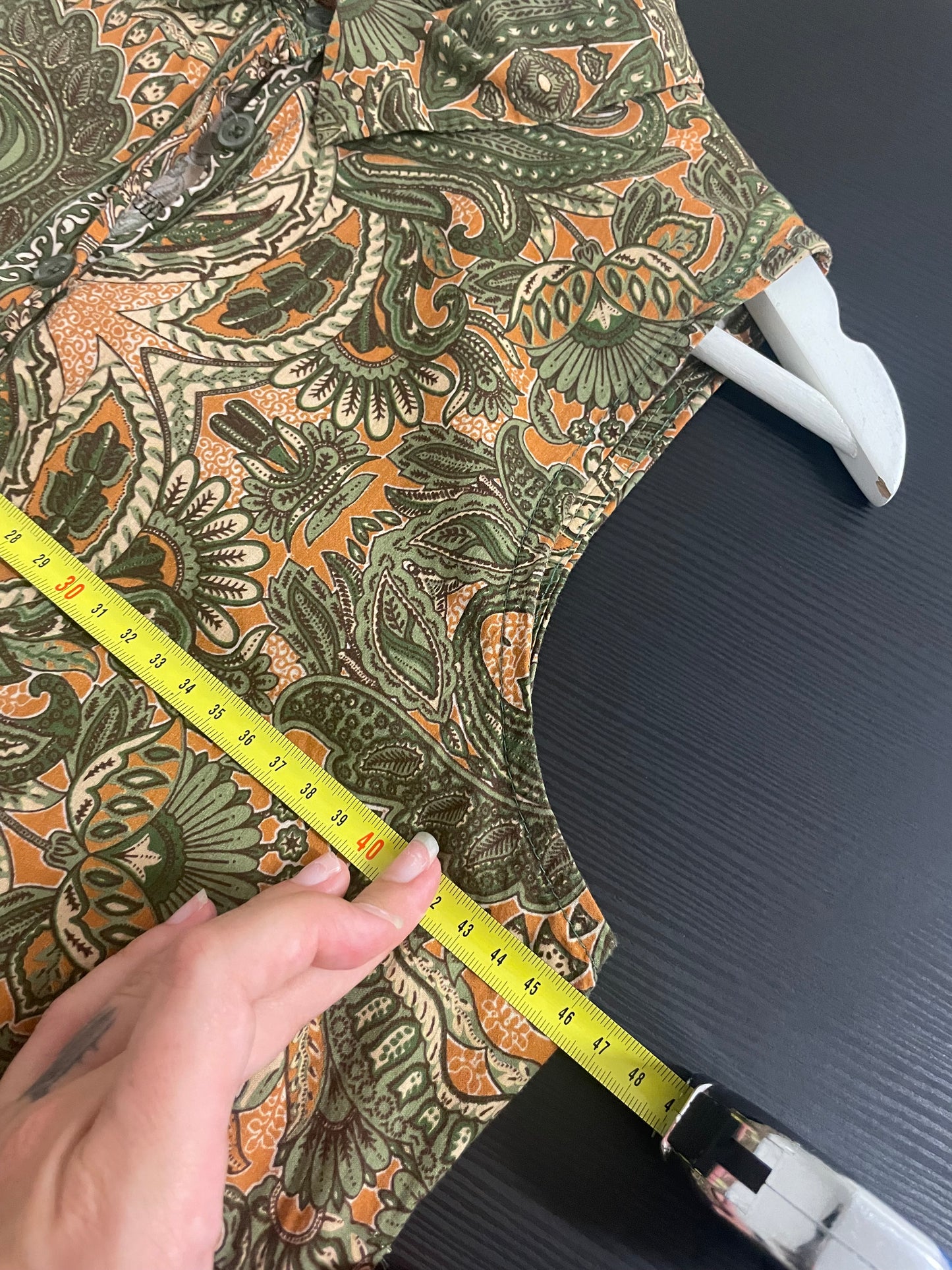 Abito chemisier lungo smanicato 100% cotone - taglia unica