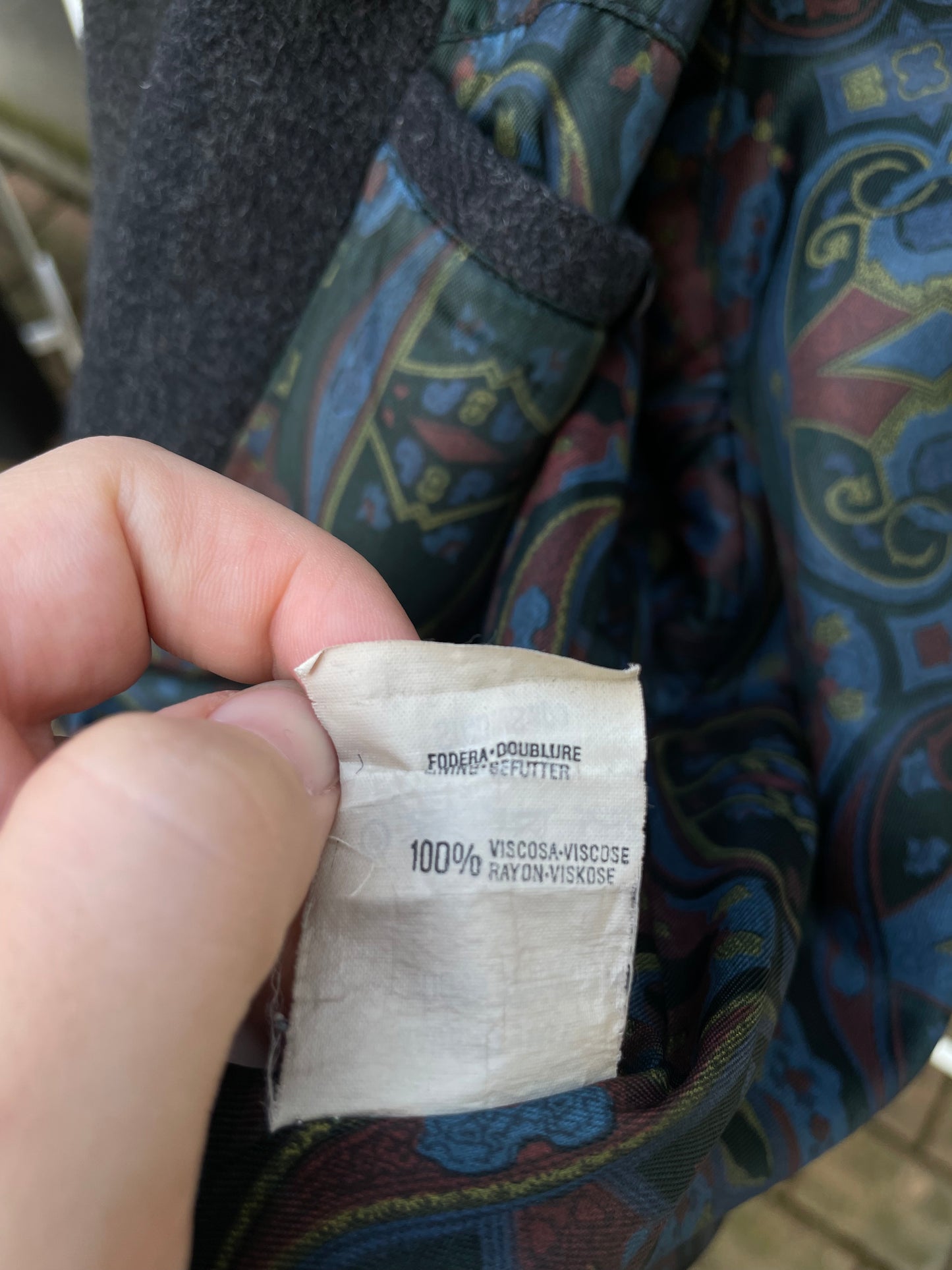 Cappotto Oliver by Valentino tartan grigio scuro, 100% lana - taglia M uomo