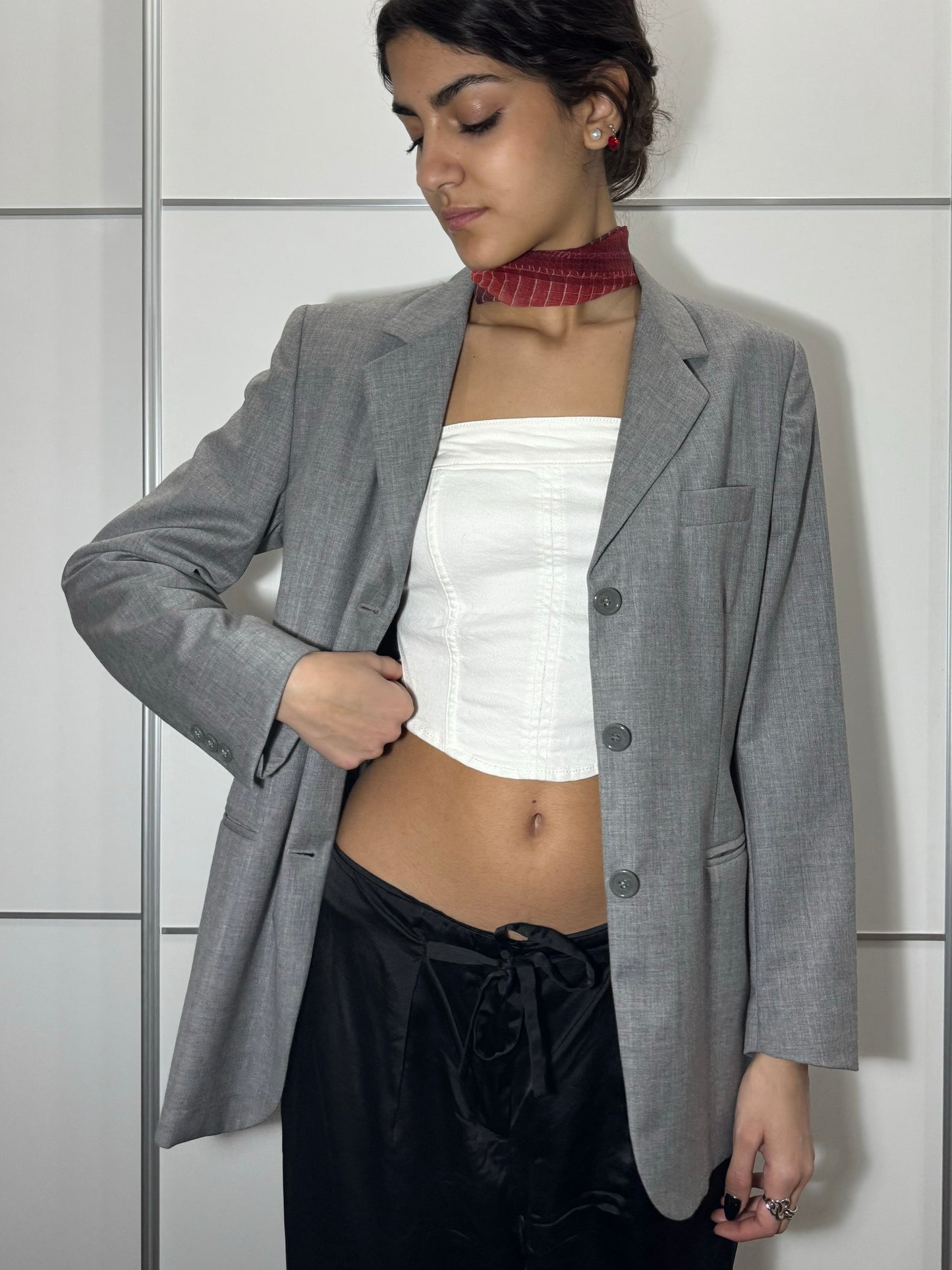 Blazer donna monopetto in pura lana vergine