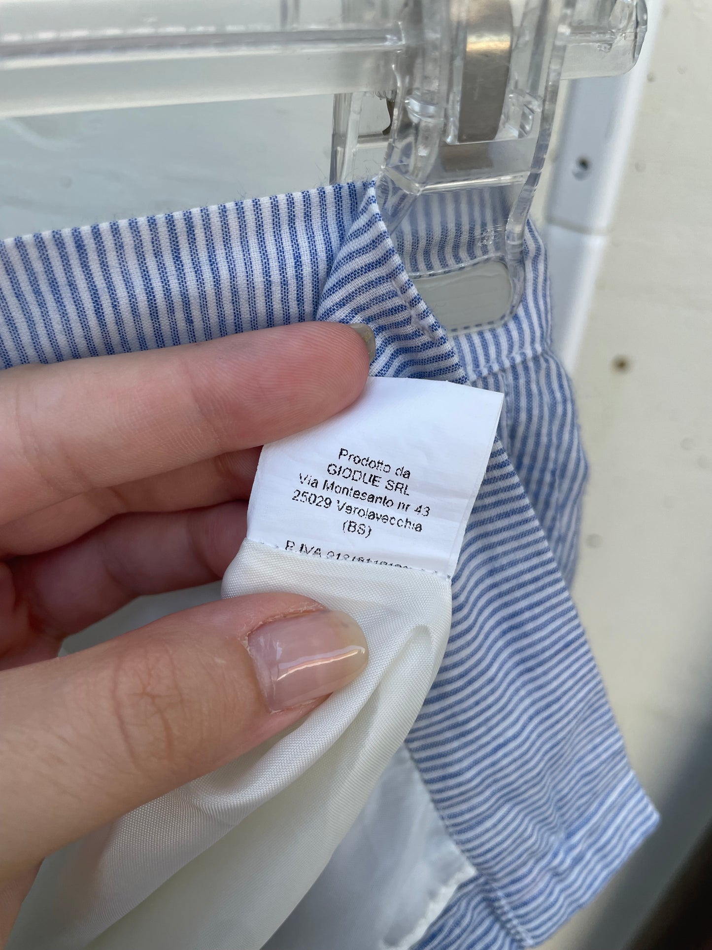 Bermuda vichy 100% cotone Made in Italy - taglia 42it