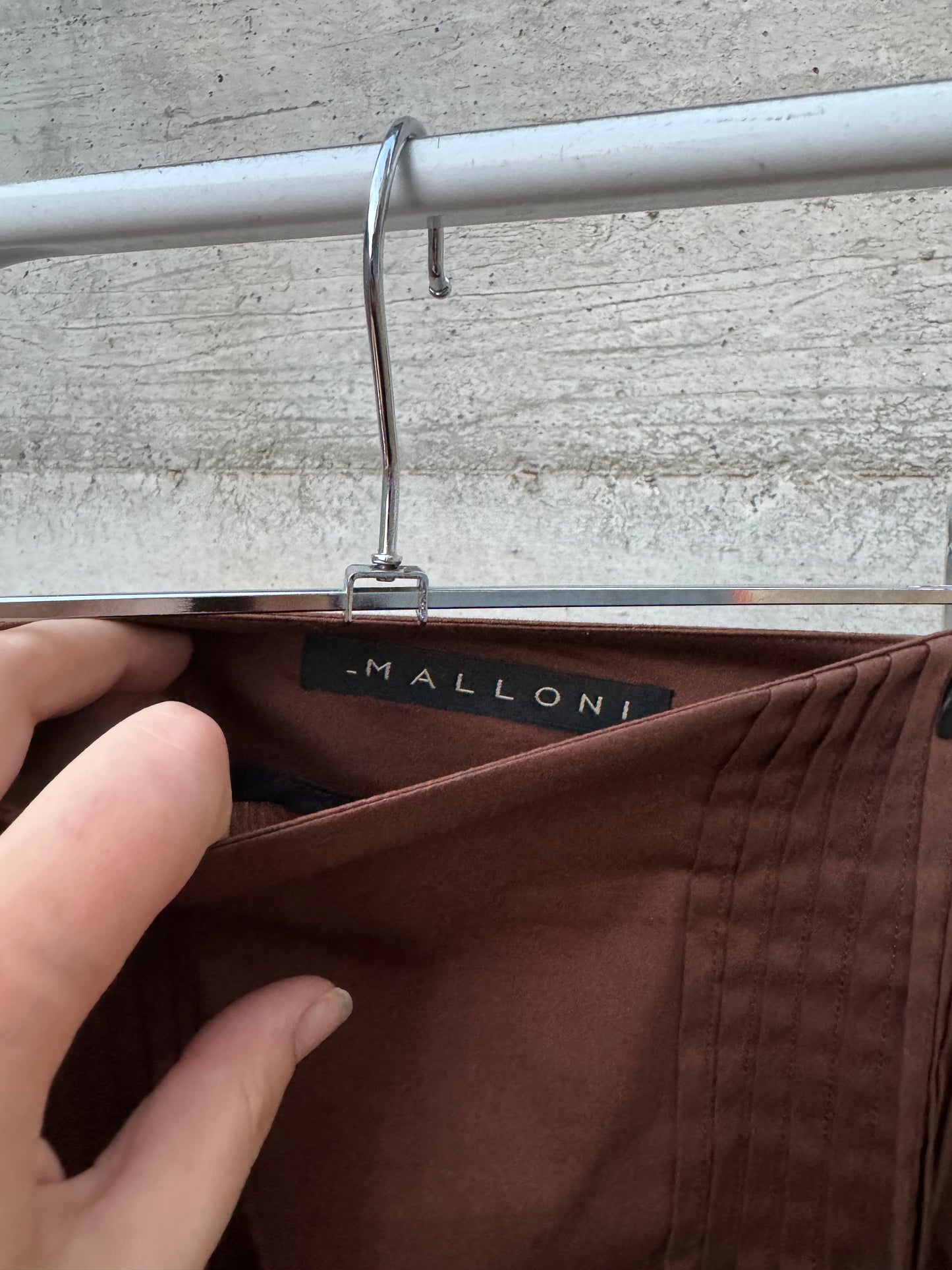 Gonna sartoriale Made in Italy in cotone