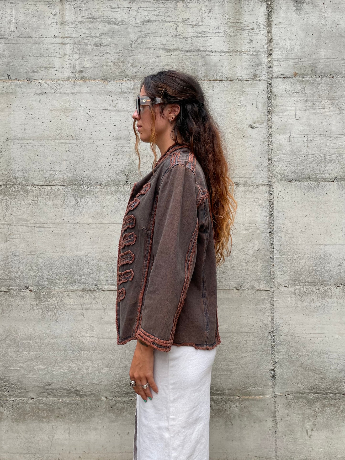 Giacchino vintage denim sfumato - taglia M