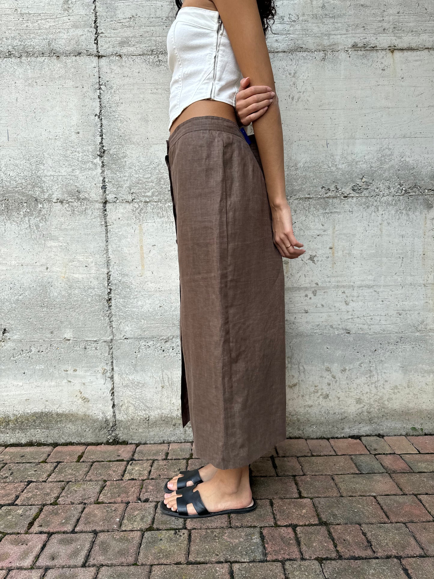 Gonna midi 100% lino Persona by Marina Rinaldi